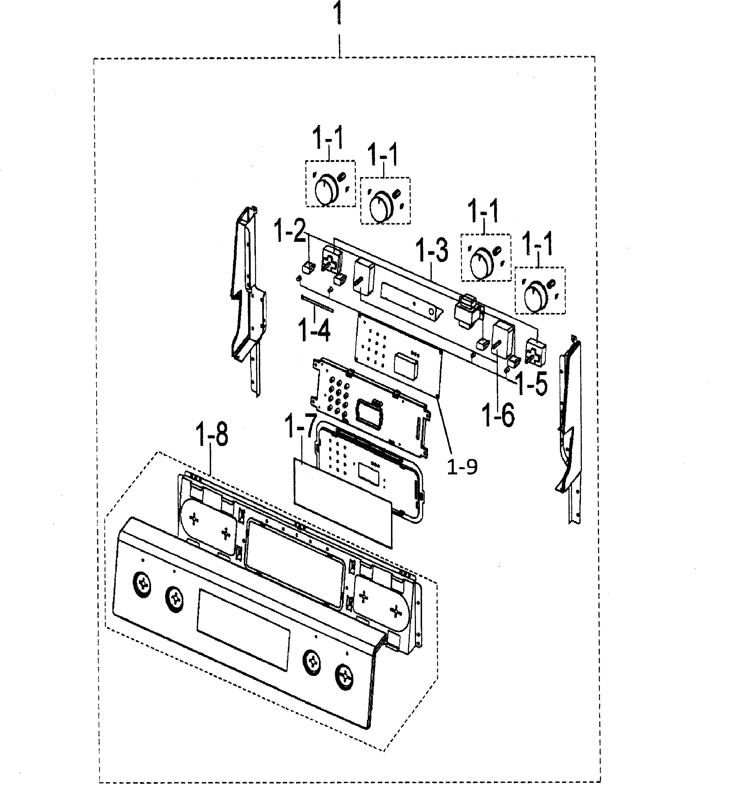 Samsung FTQ352IWUW/XAA-00 control panel diagram