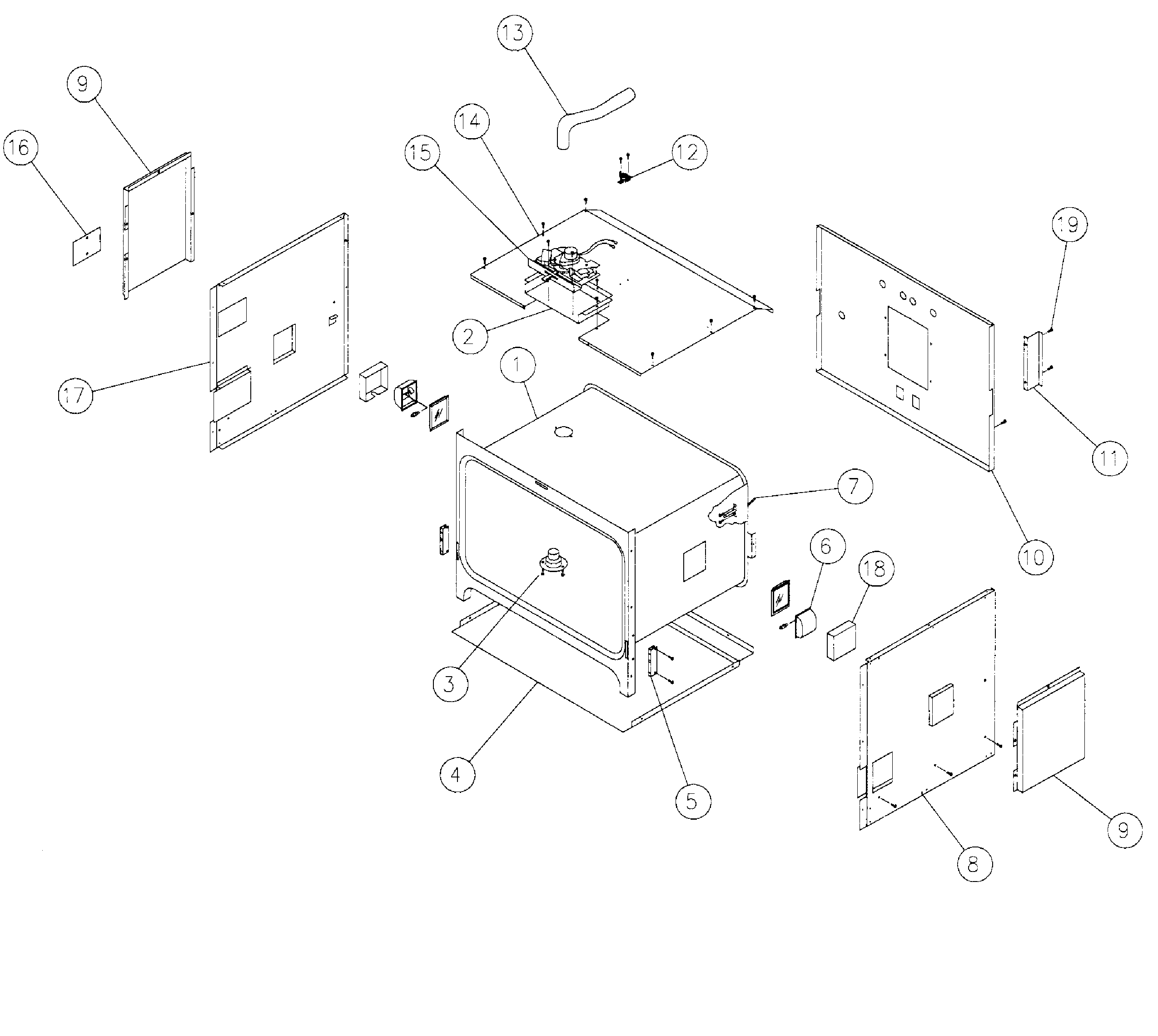 Dacor MCS230 non-conv-cell diagram