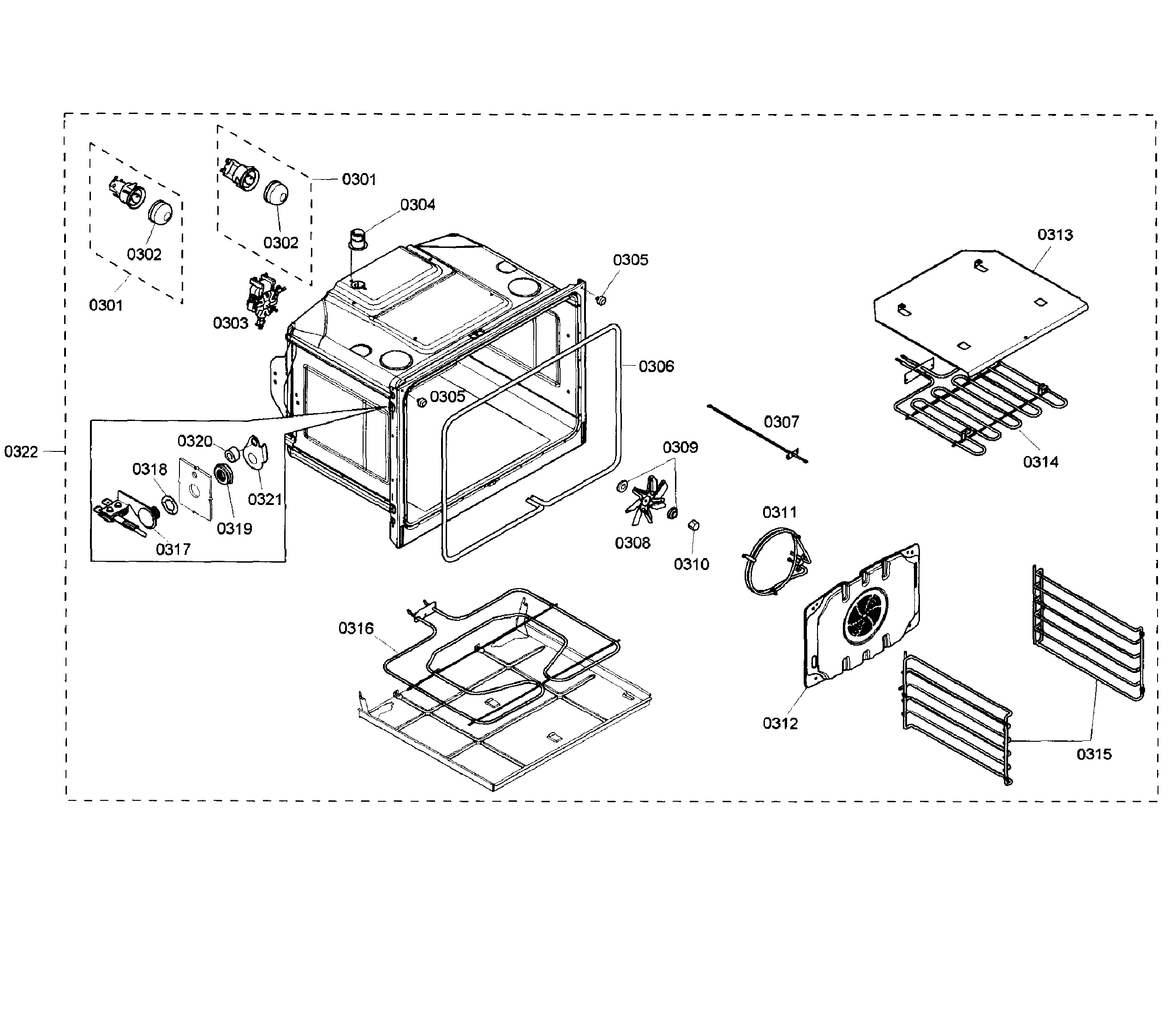 Bosch HBL5650UC/01 conv-oven diagram