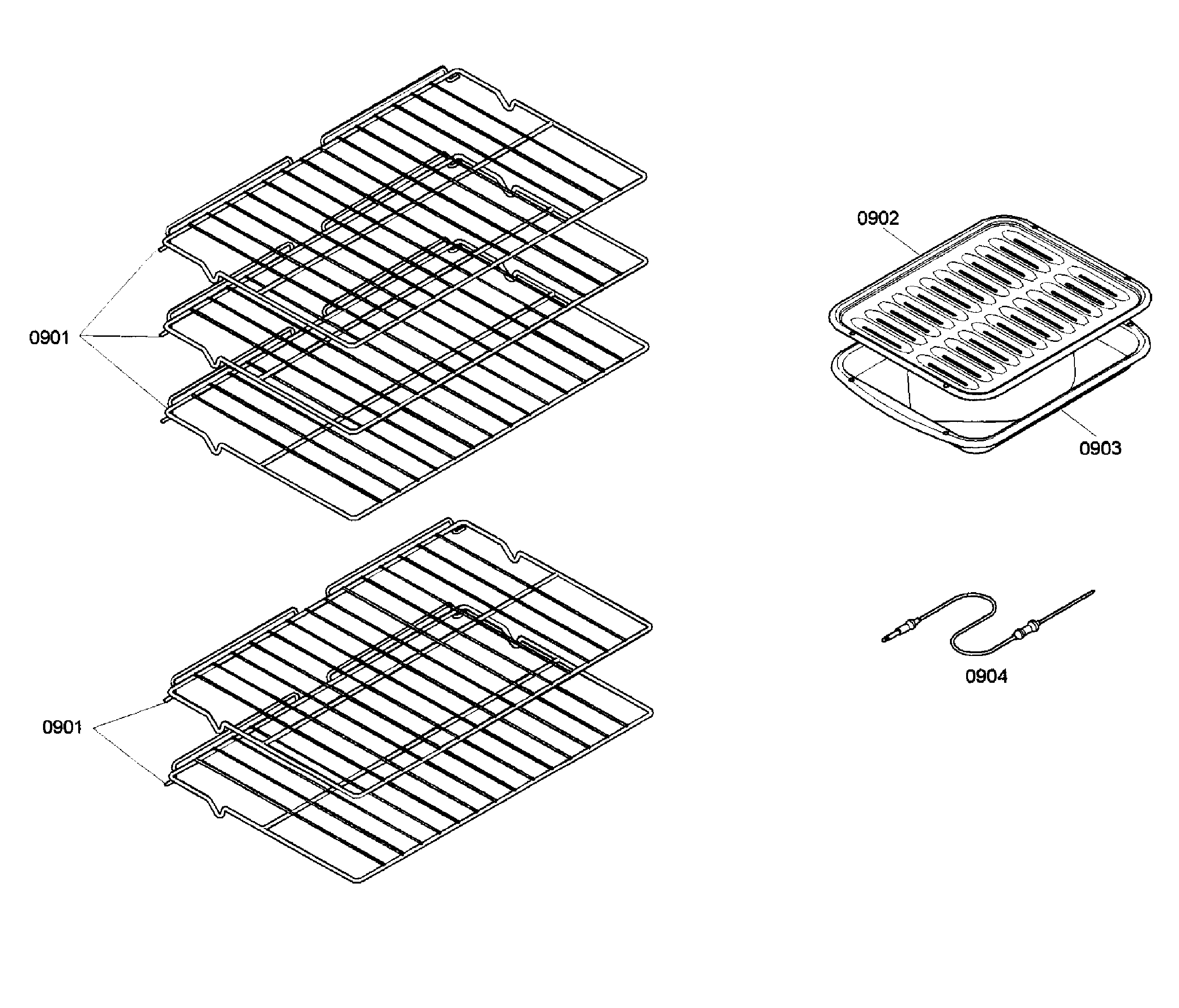 Bosch HBL5650UC/01 shelfs diagram