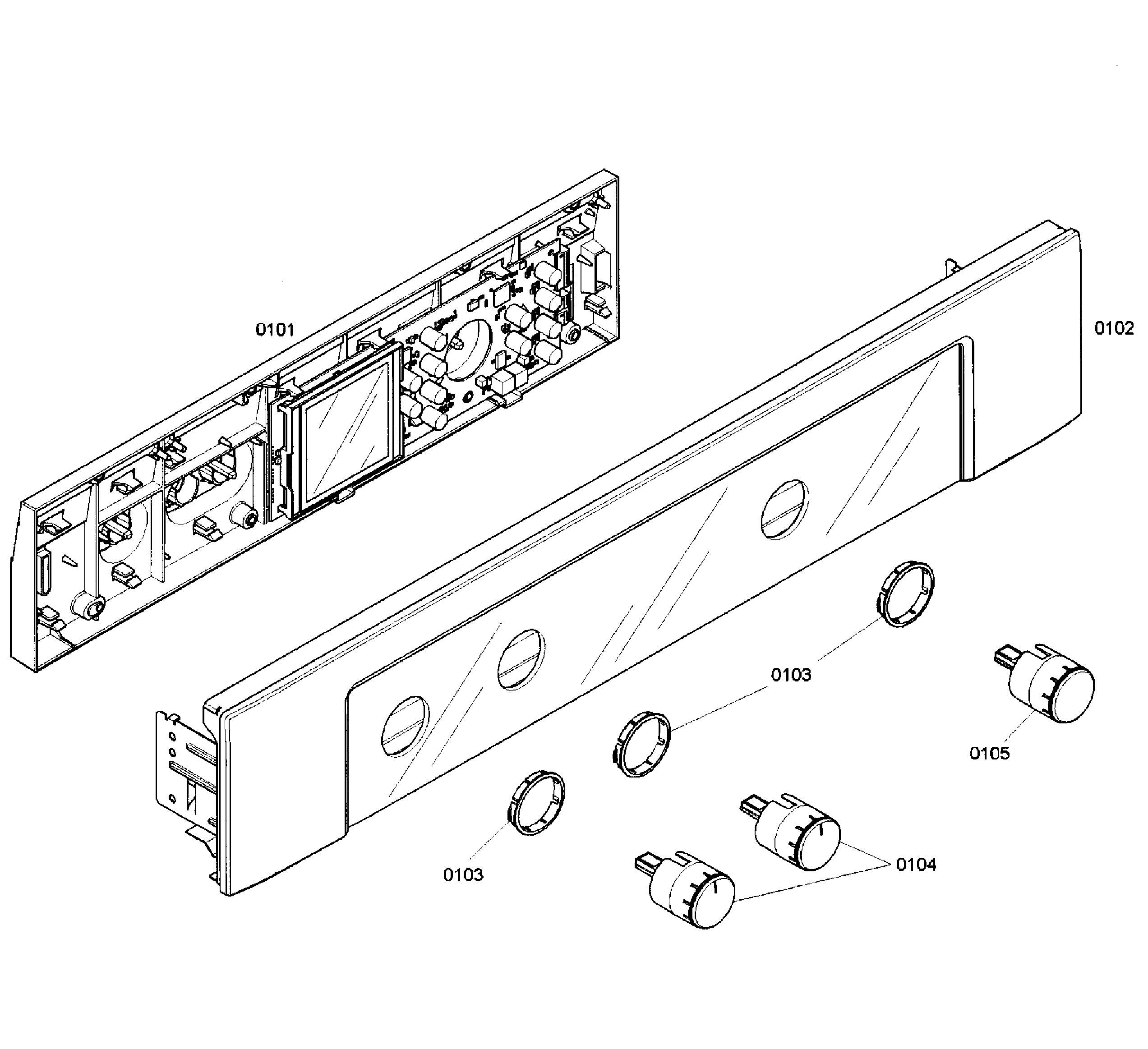 Bosch HBL5650UC/04 control panel diagram