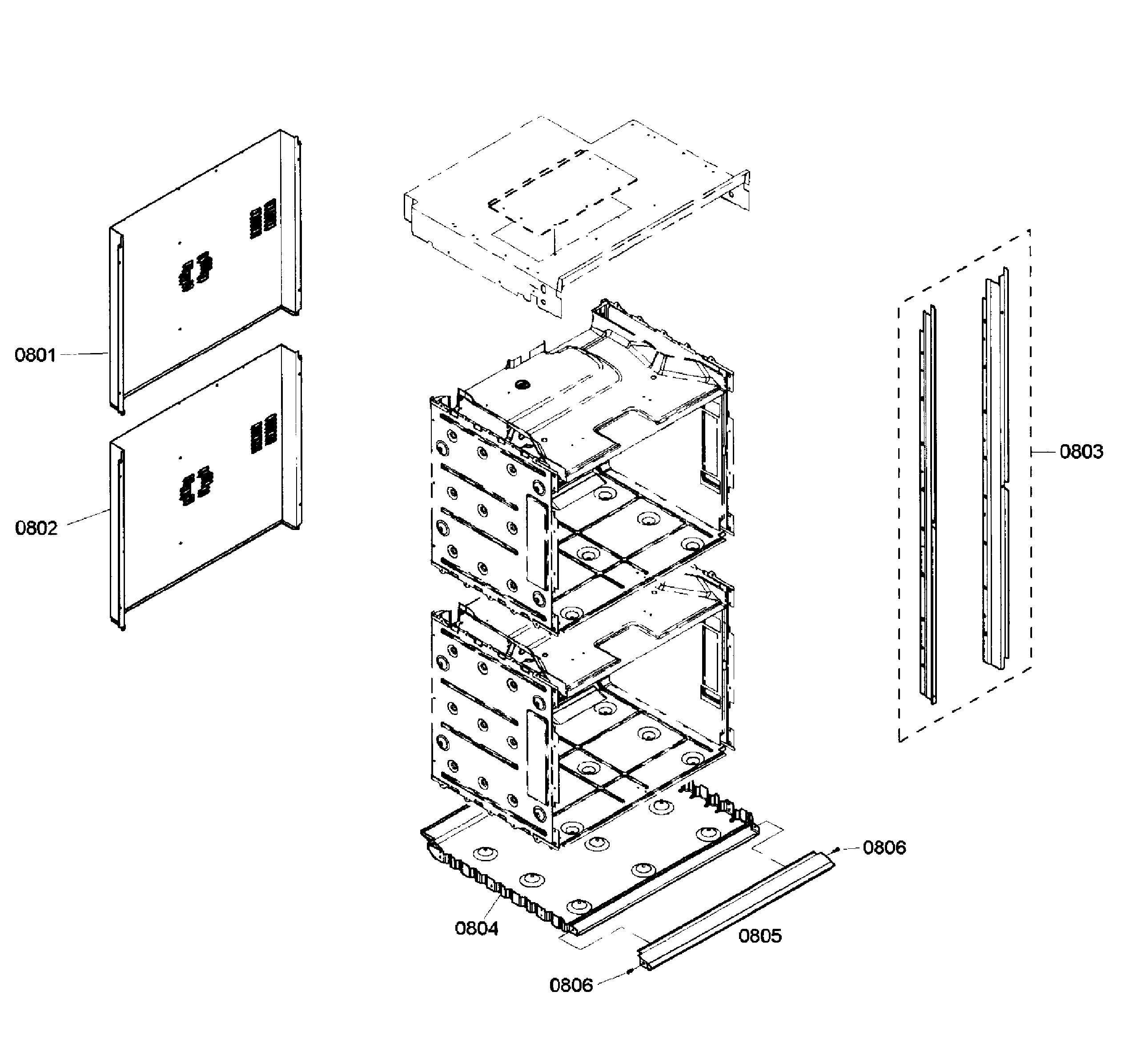 Bosch HBL5650UC/04 cabinet parts diagram