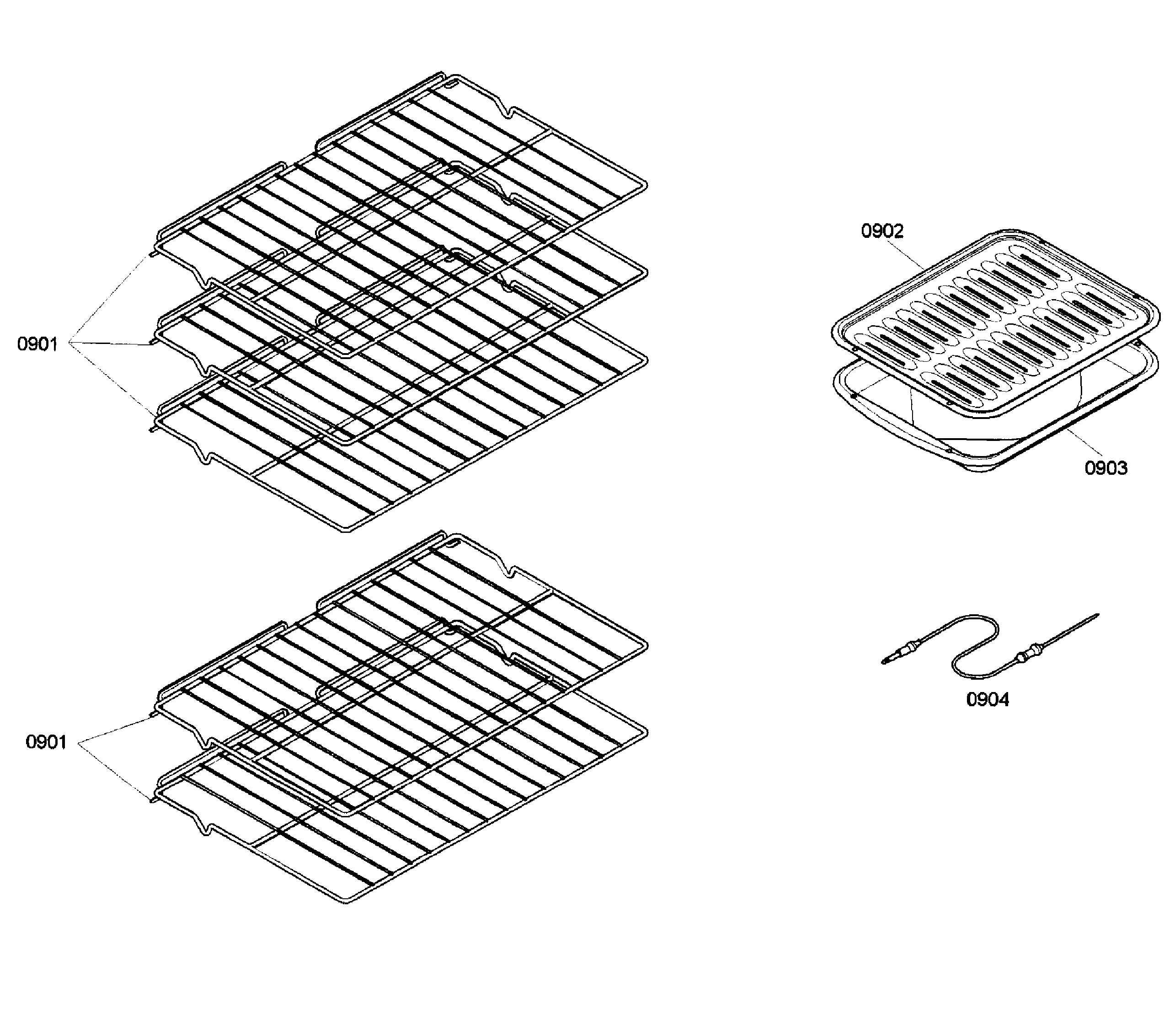 Bosch HBL5650UC/04 shelfs diagram