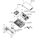 Samsung HT-D550/ZA cabinet parts diagram