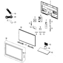 Samsung UN40D550K1FXZA-HH02 cabinet parts diagram