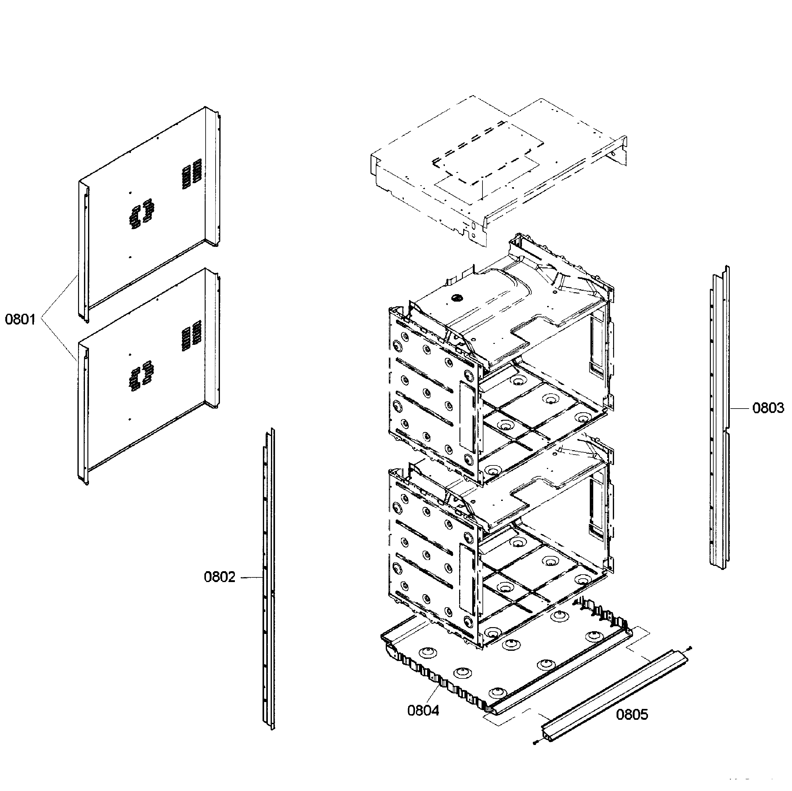 Bosch HBL5650UC/03 cabinet diagram