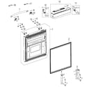 Samsung RFG298AAPN/XAA-00 freezer door diagram