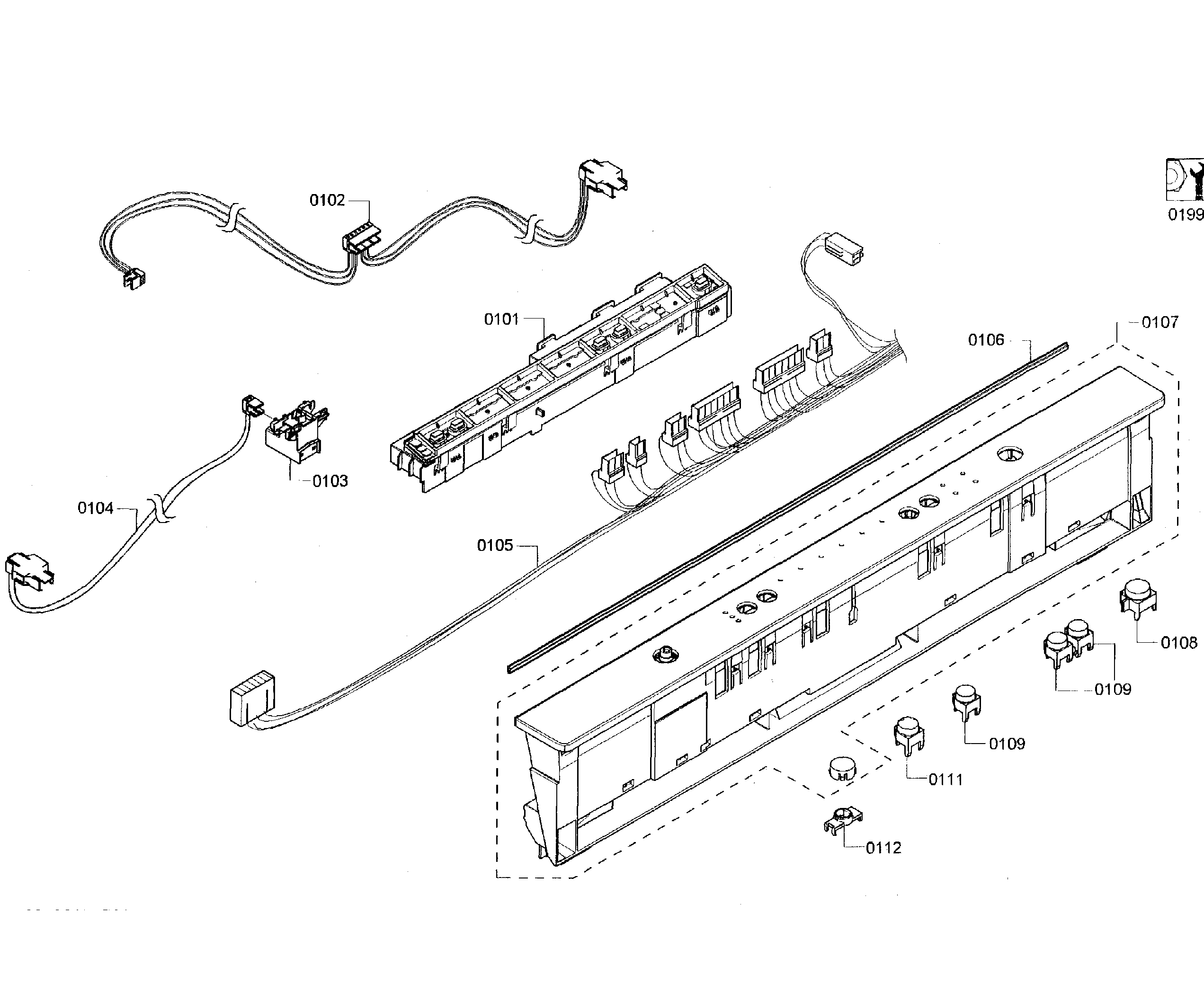 Bosch SHX3AR72UC/06 control panel diagram