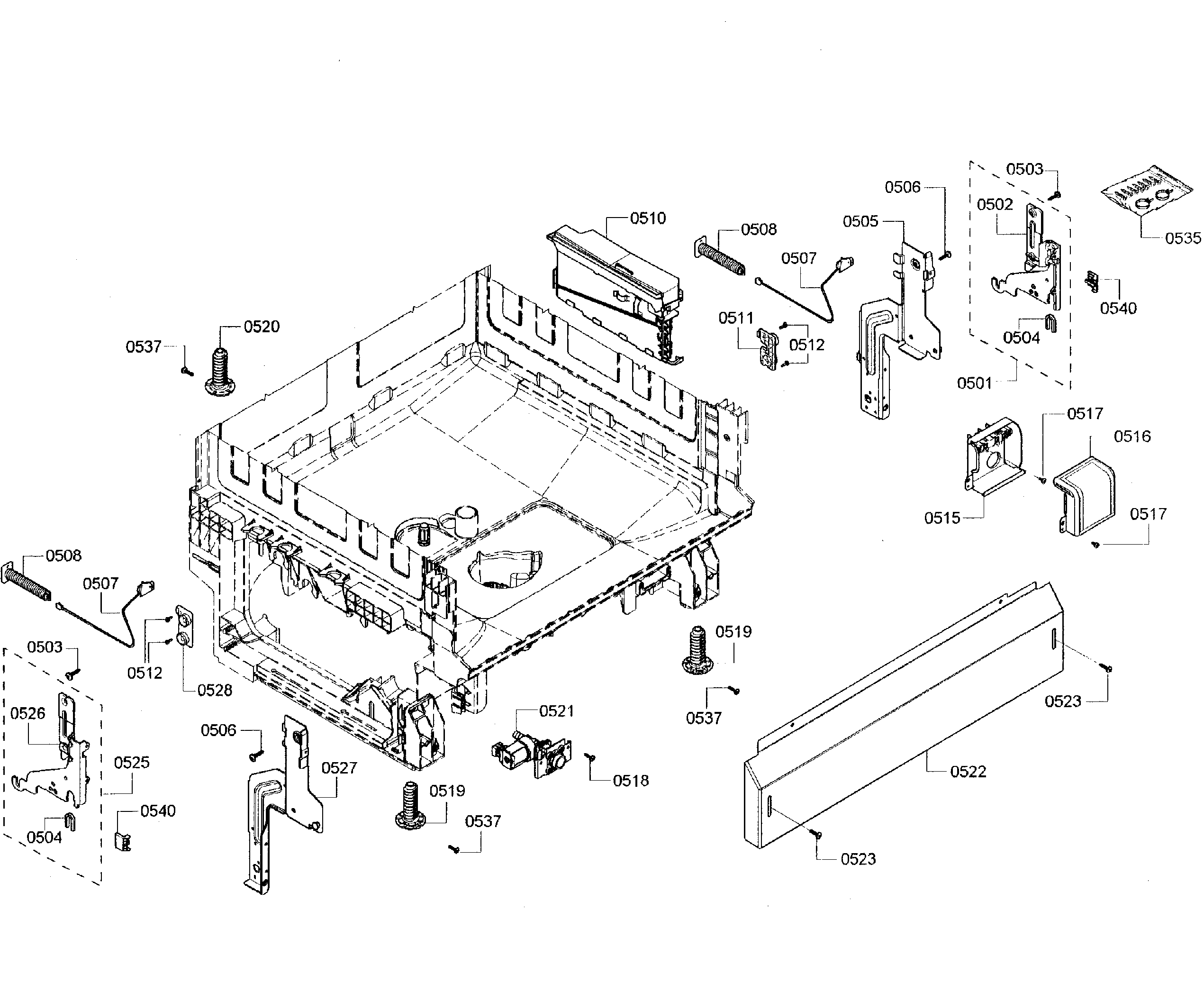 Bosch SHX3AR72UC/06 base assy diagram