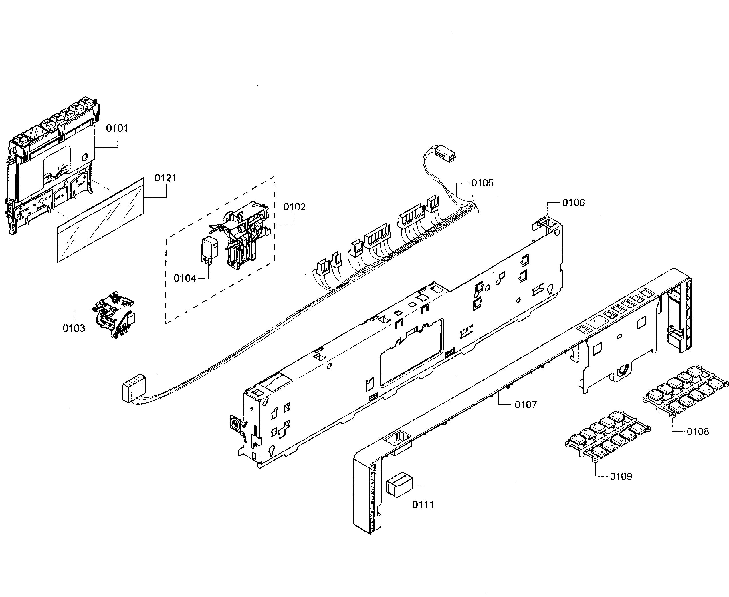 Bosch SHX55R55UC/64 control panel diagram