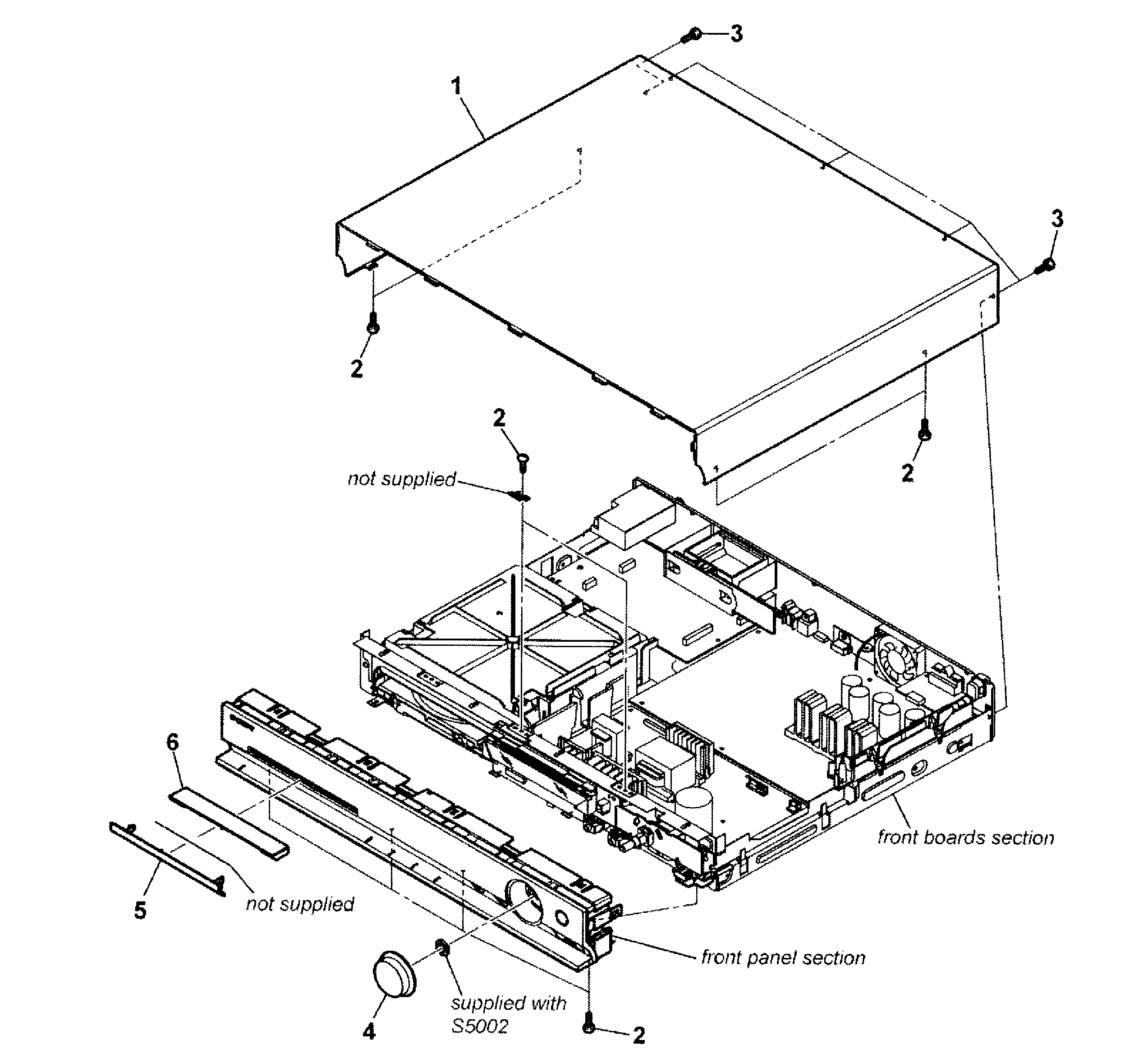 Sony DAV-DZ175 main assy diagram