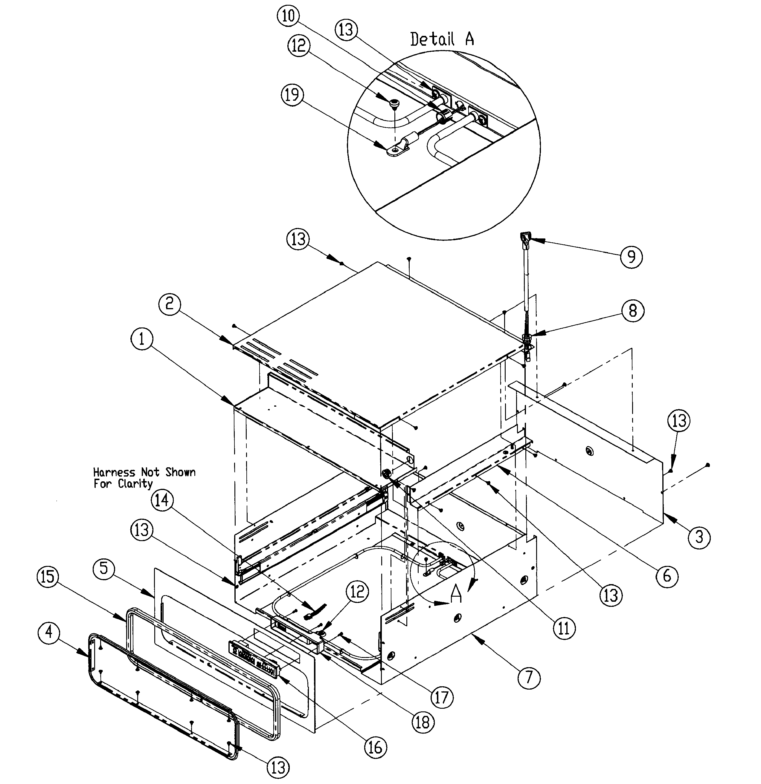 Dacor PWD30GN chassis diagram