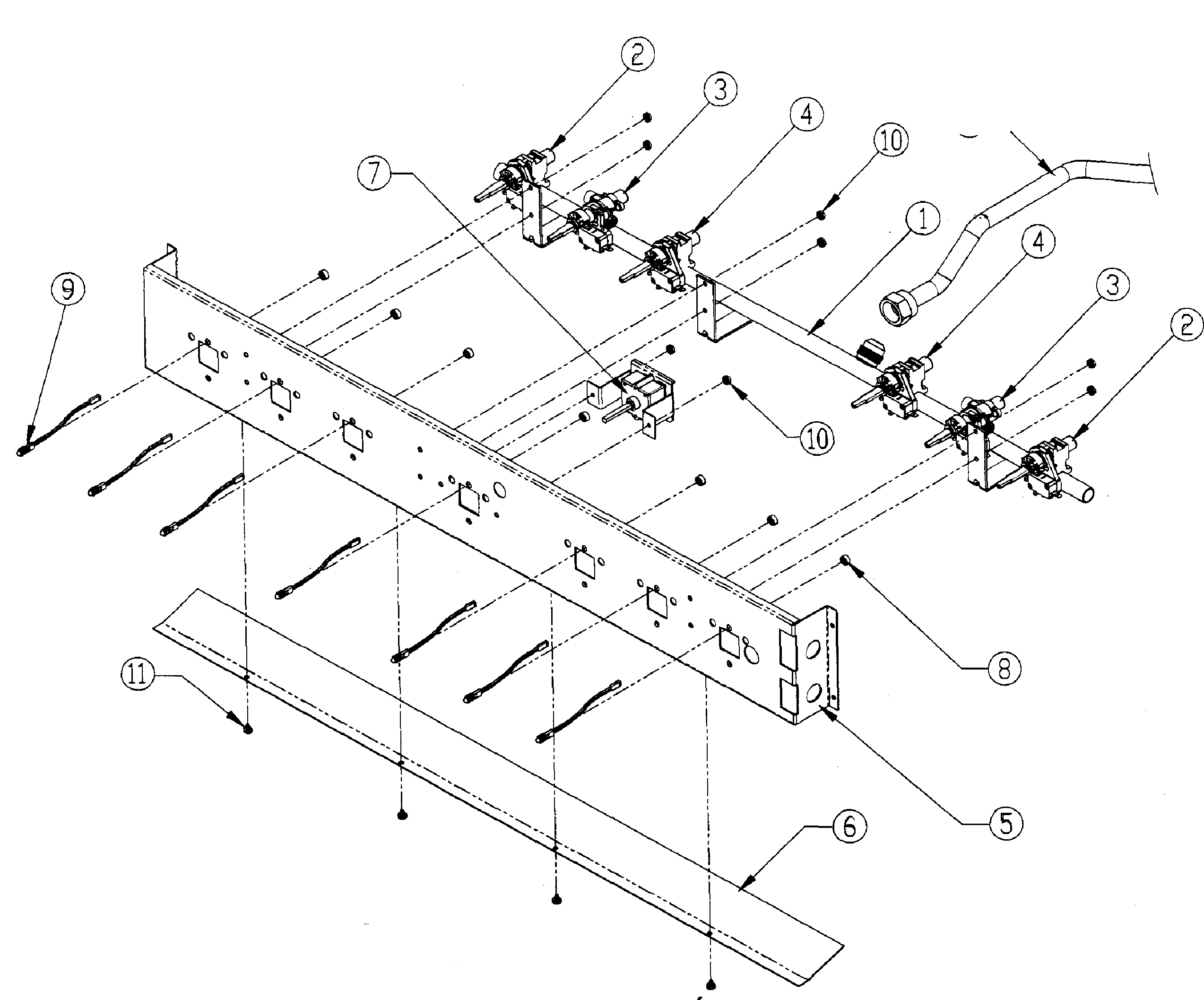 Dacor ER36GISCHNG manifold diagram