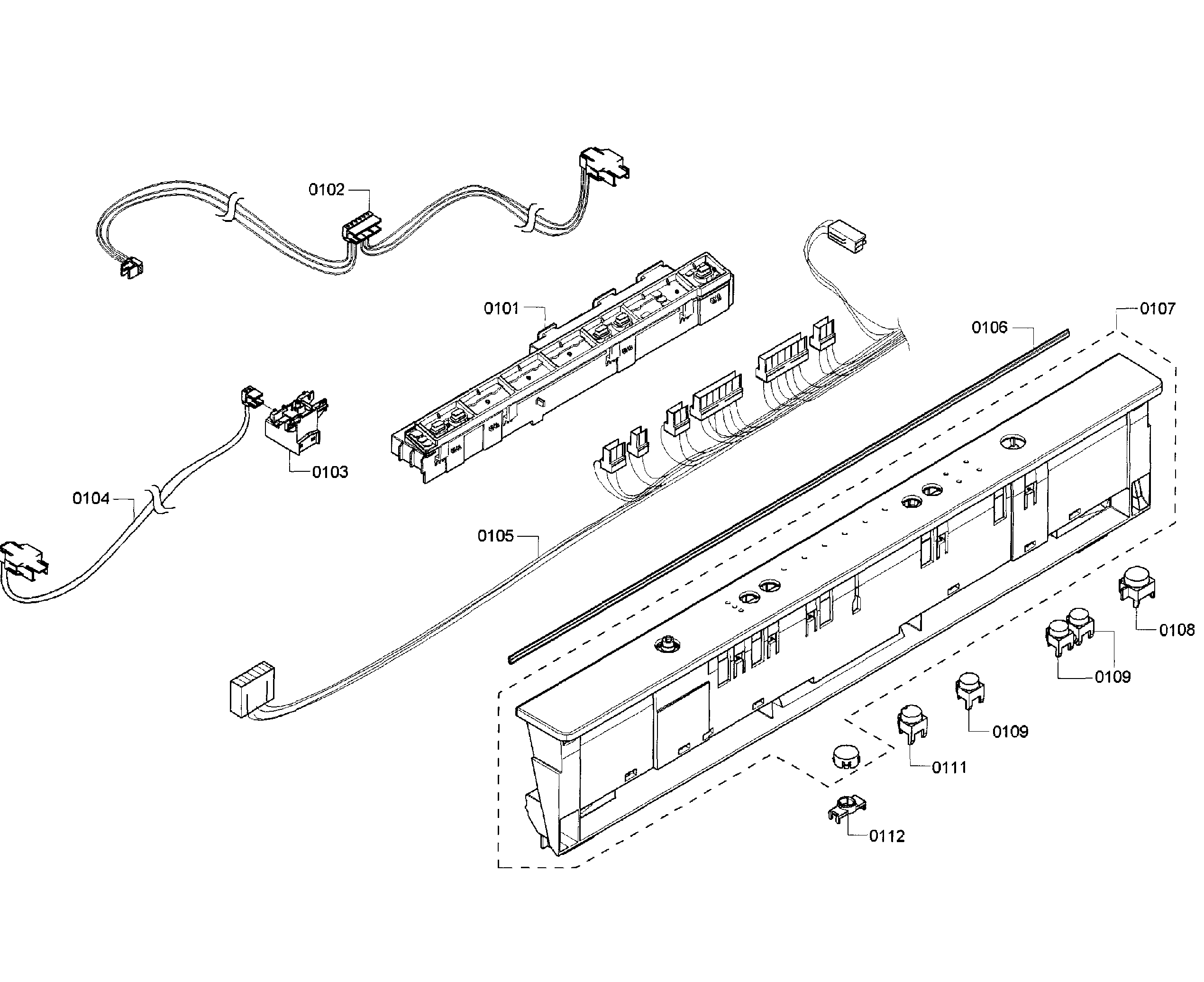 Bosch SHX3AR72UC/07 control panel diagram
