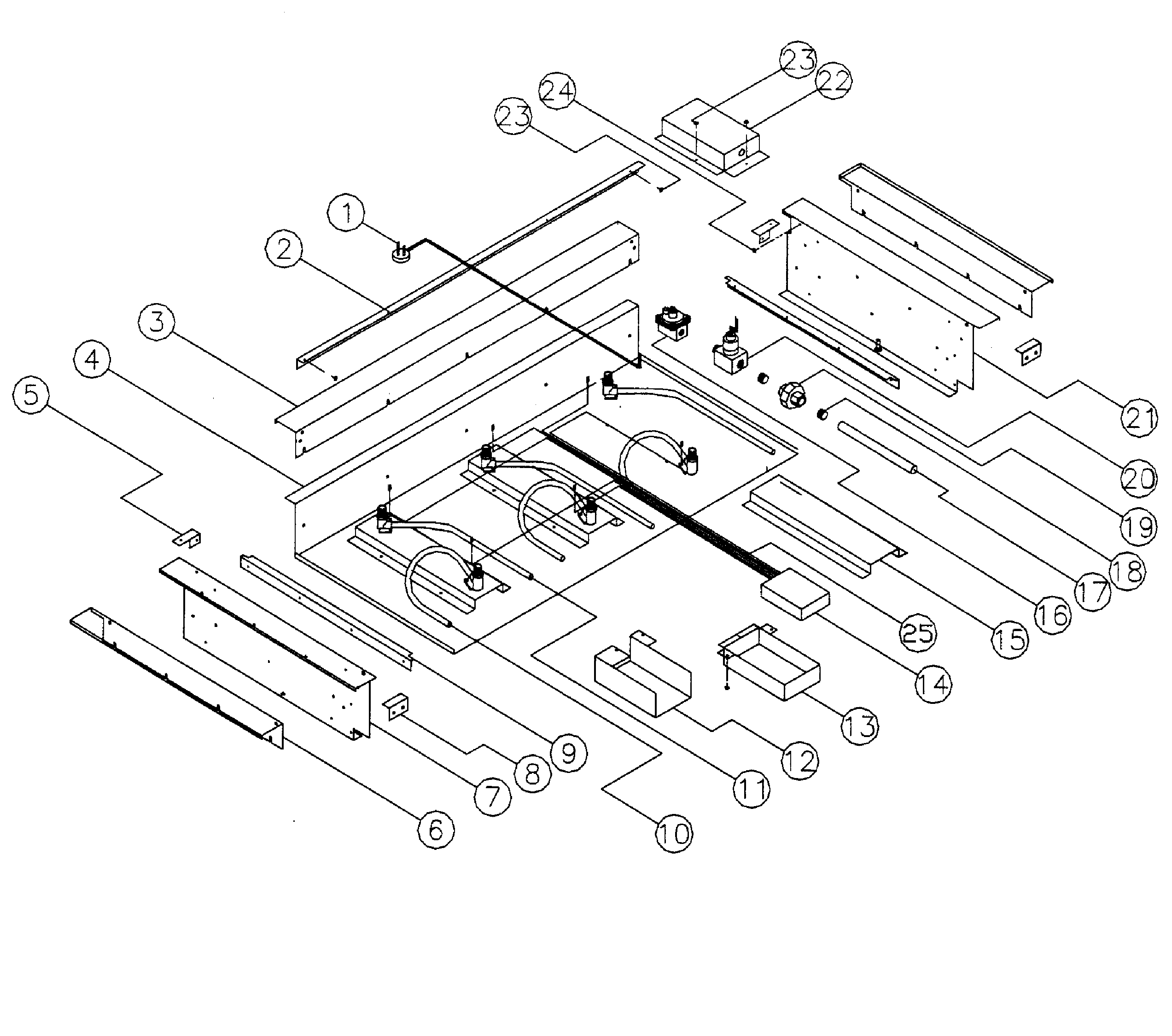 Dacor ESG486 tubing-a diagram