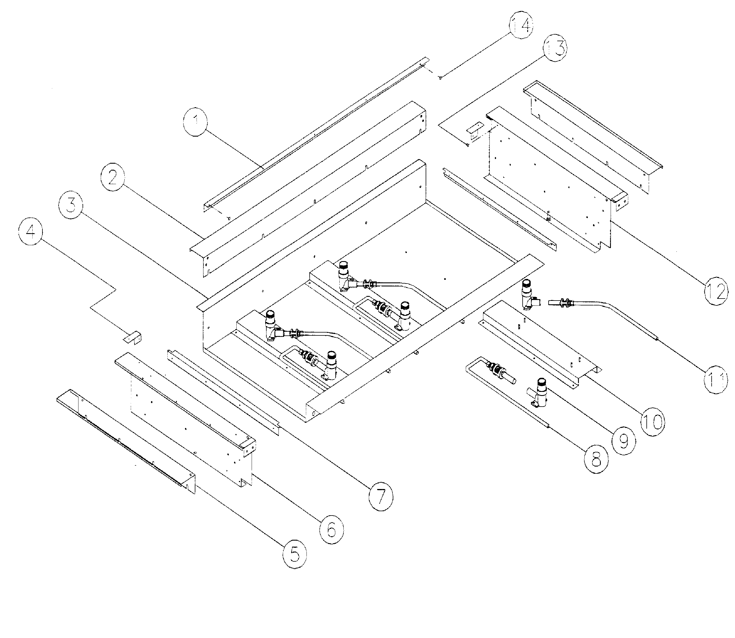 Dacor ESG486 tubing-b diagram