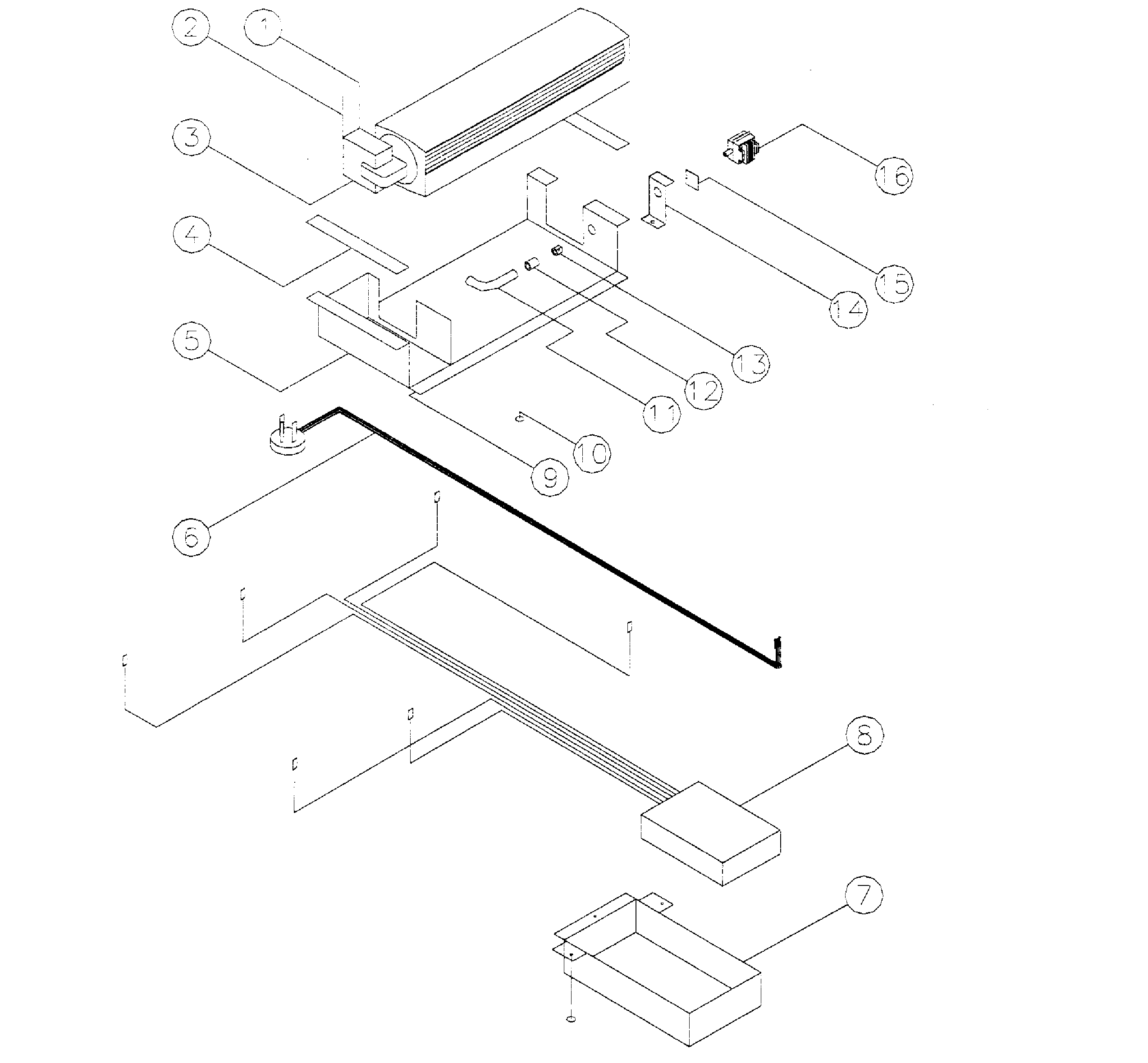Dacor ESG486 fan assy diagram