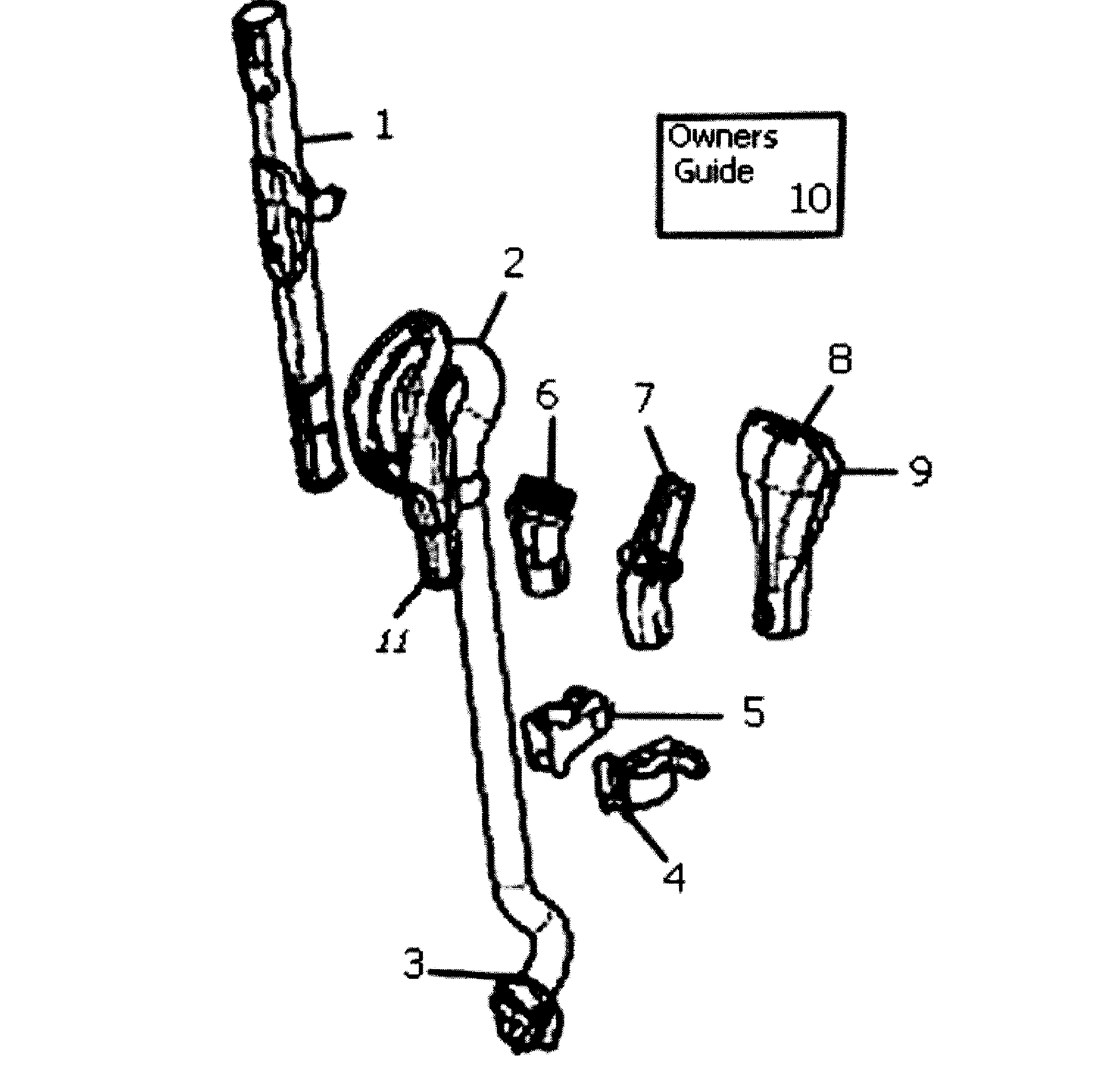 Electrolux EL8602A accessories diagram