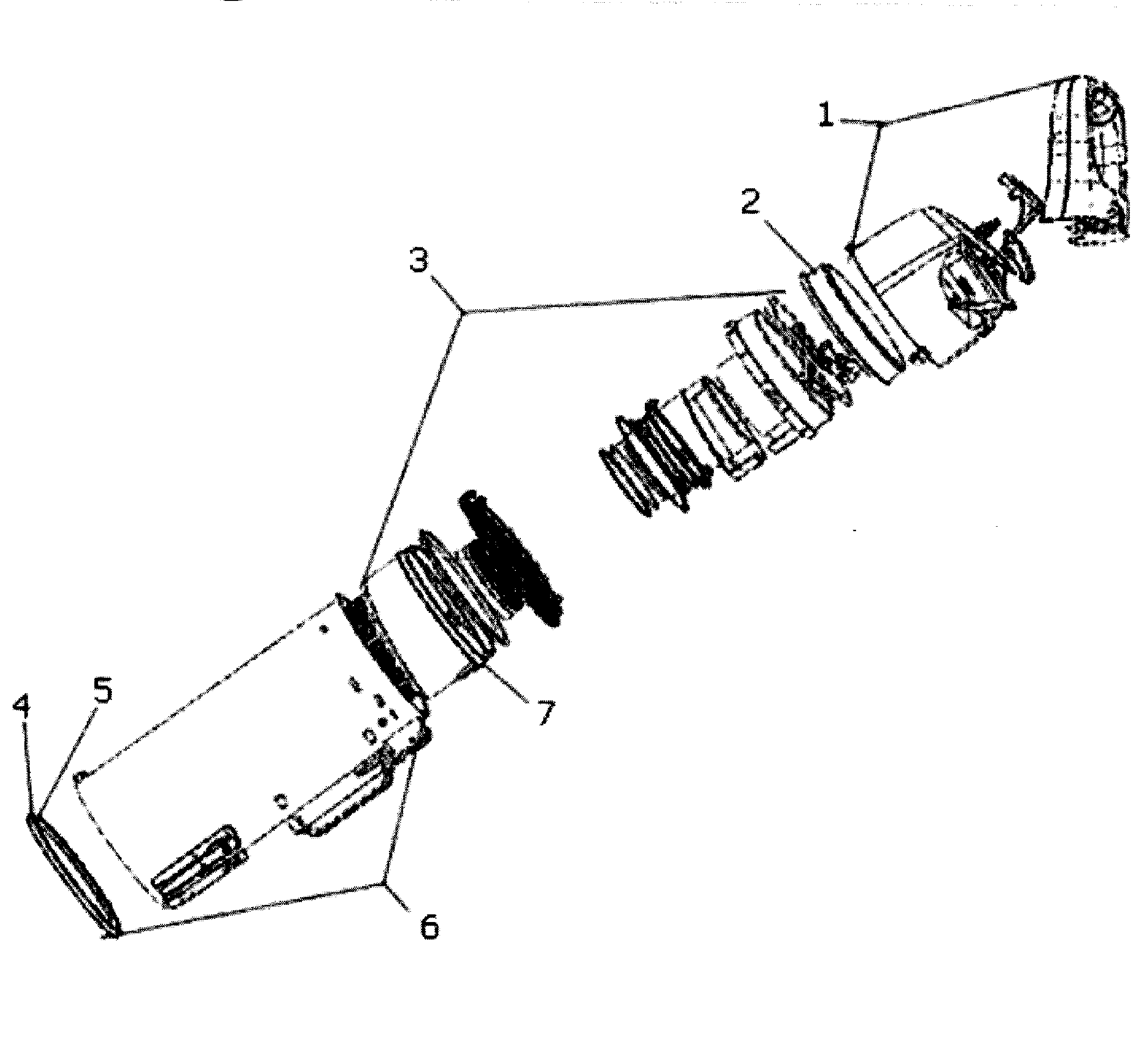 Electrolux EL8602A dust cup assy diagram