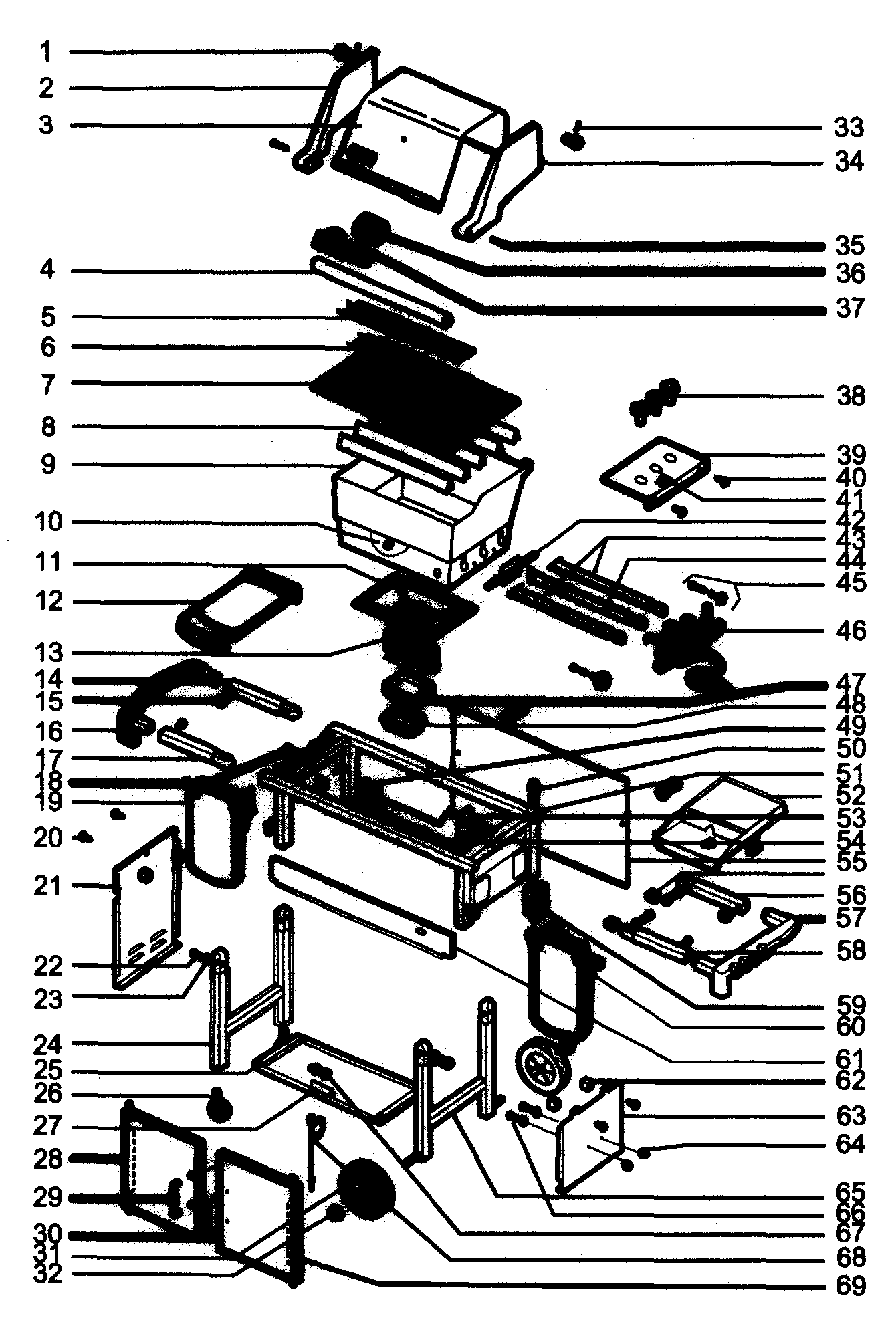 Weber 6750001 grill diagram