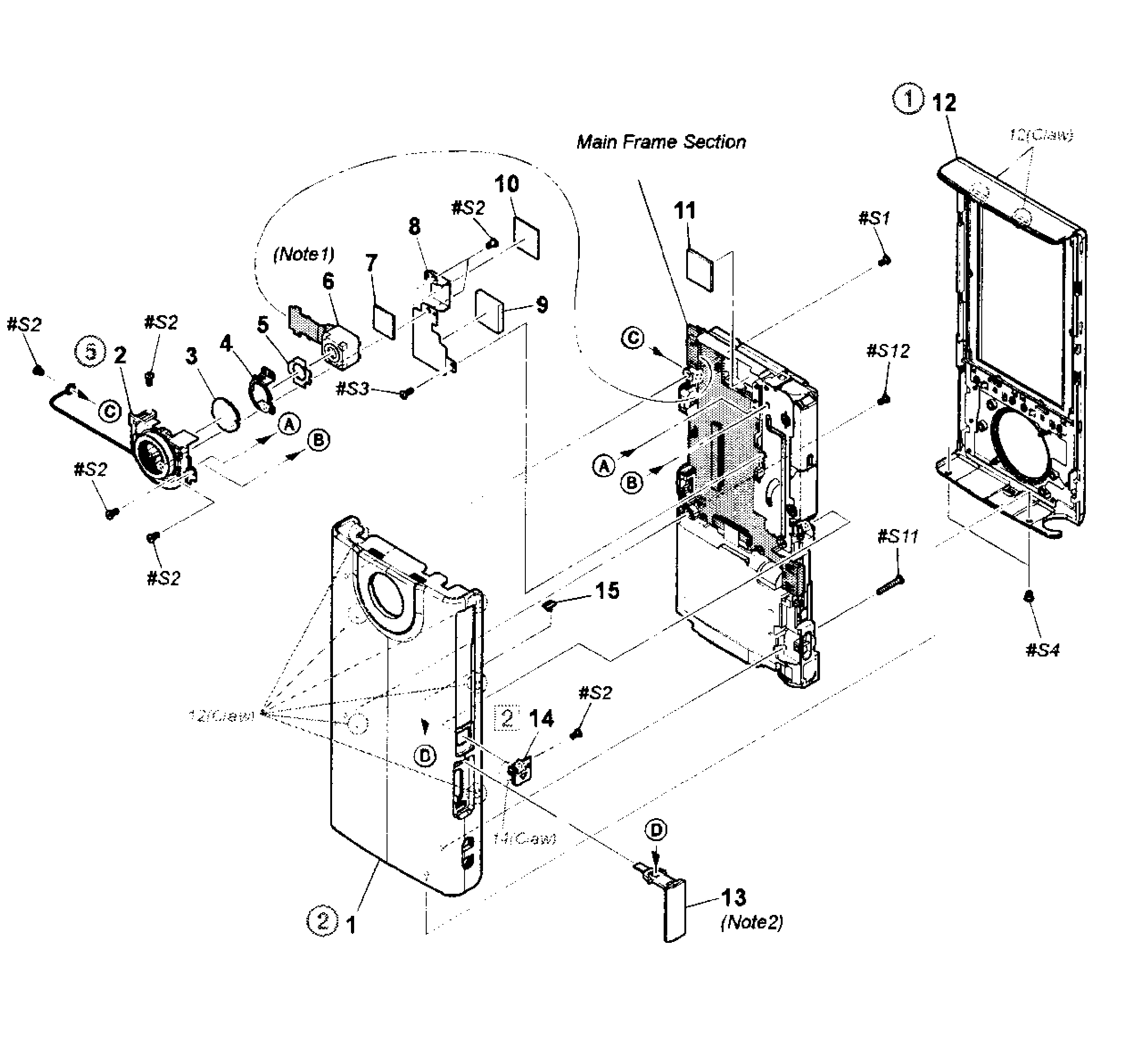 Sony MHS-FS1/W overall assy diagram