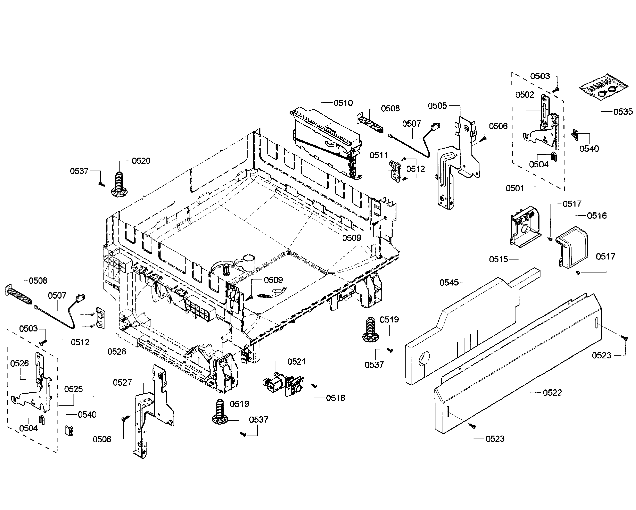 Bosch SHX3AR75UC/07 base assy diagram