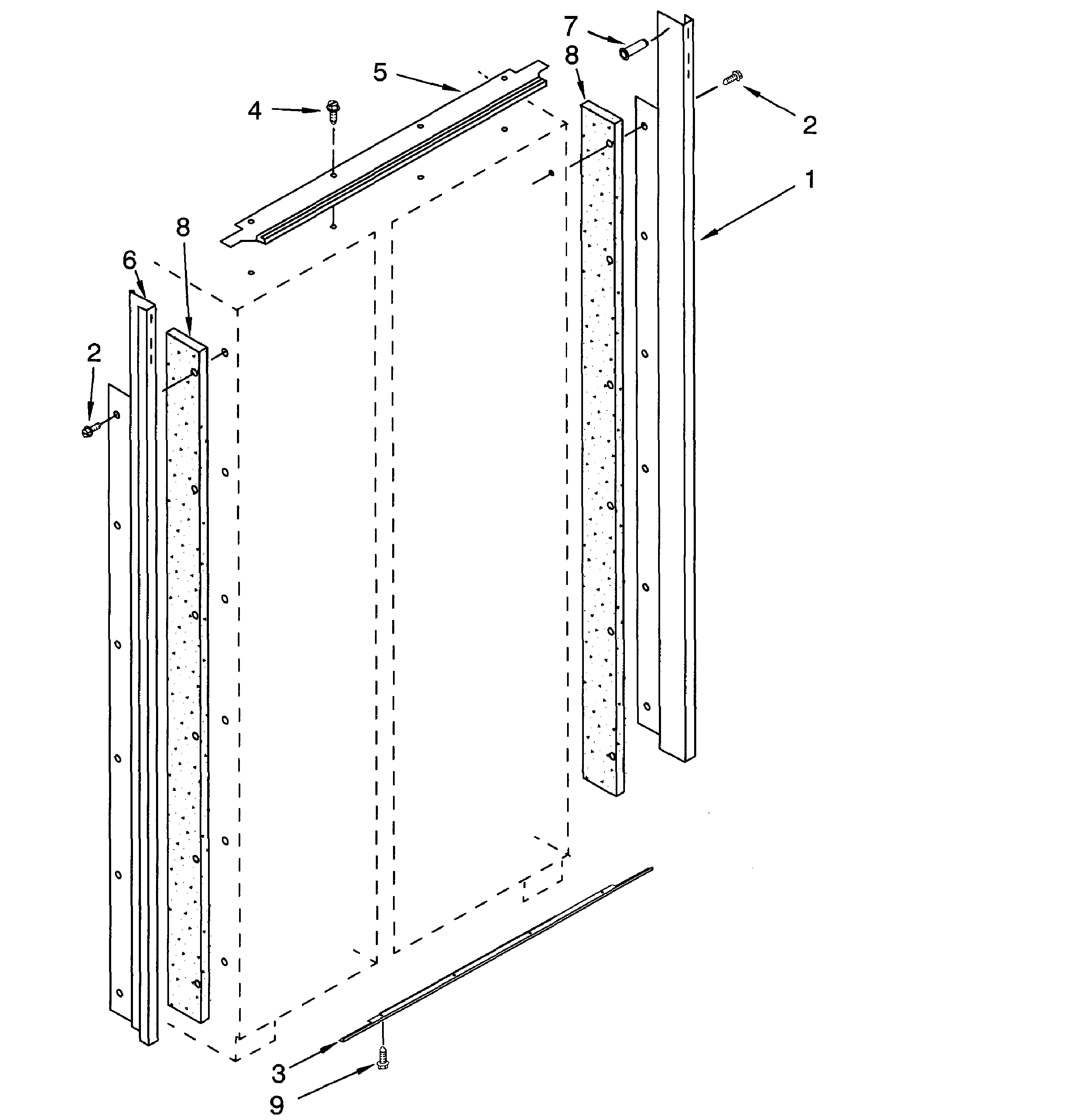 Dacor EF42DBSS trim diagram