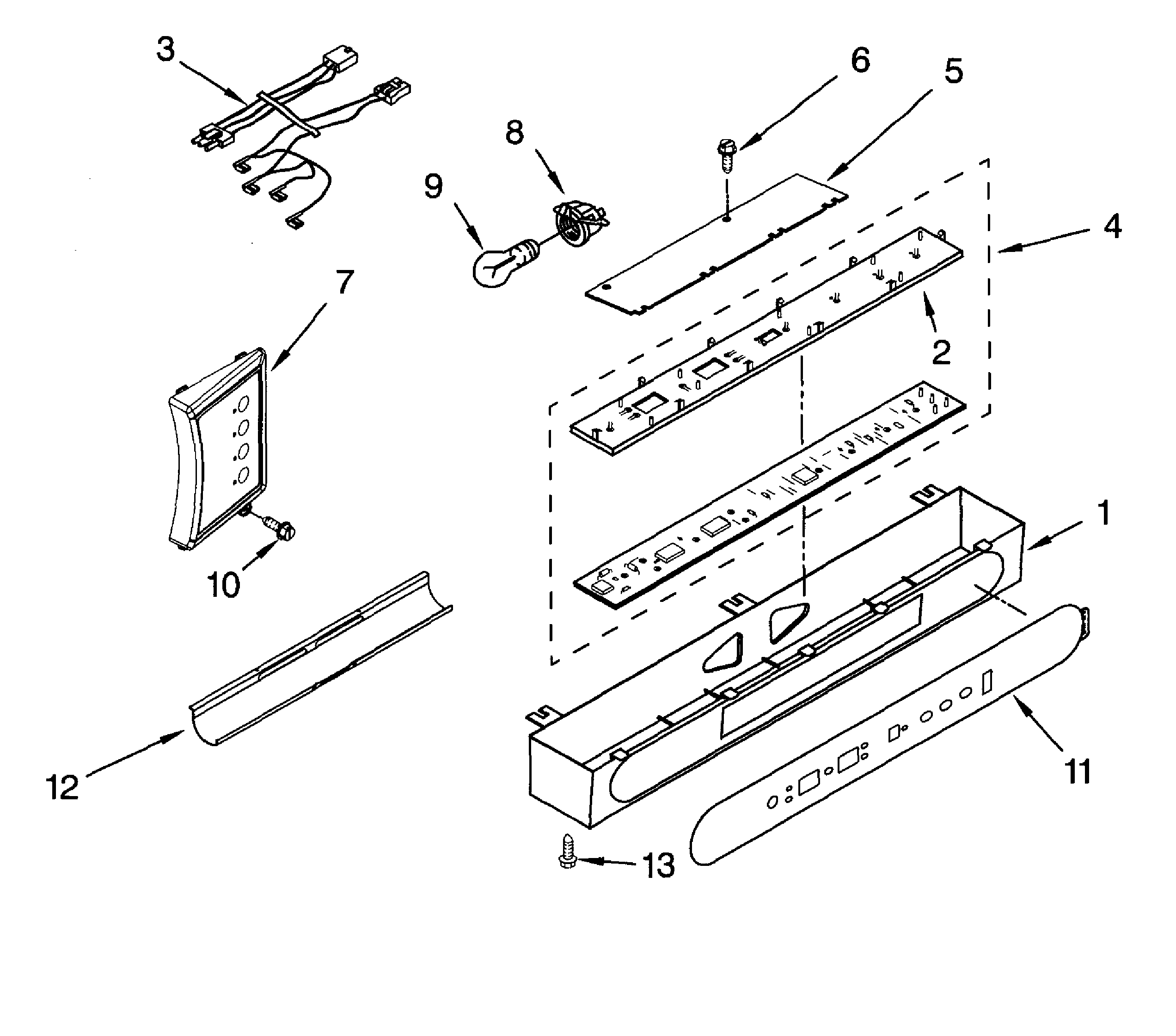 Dacor EF42DBSS control panel diagram