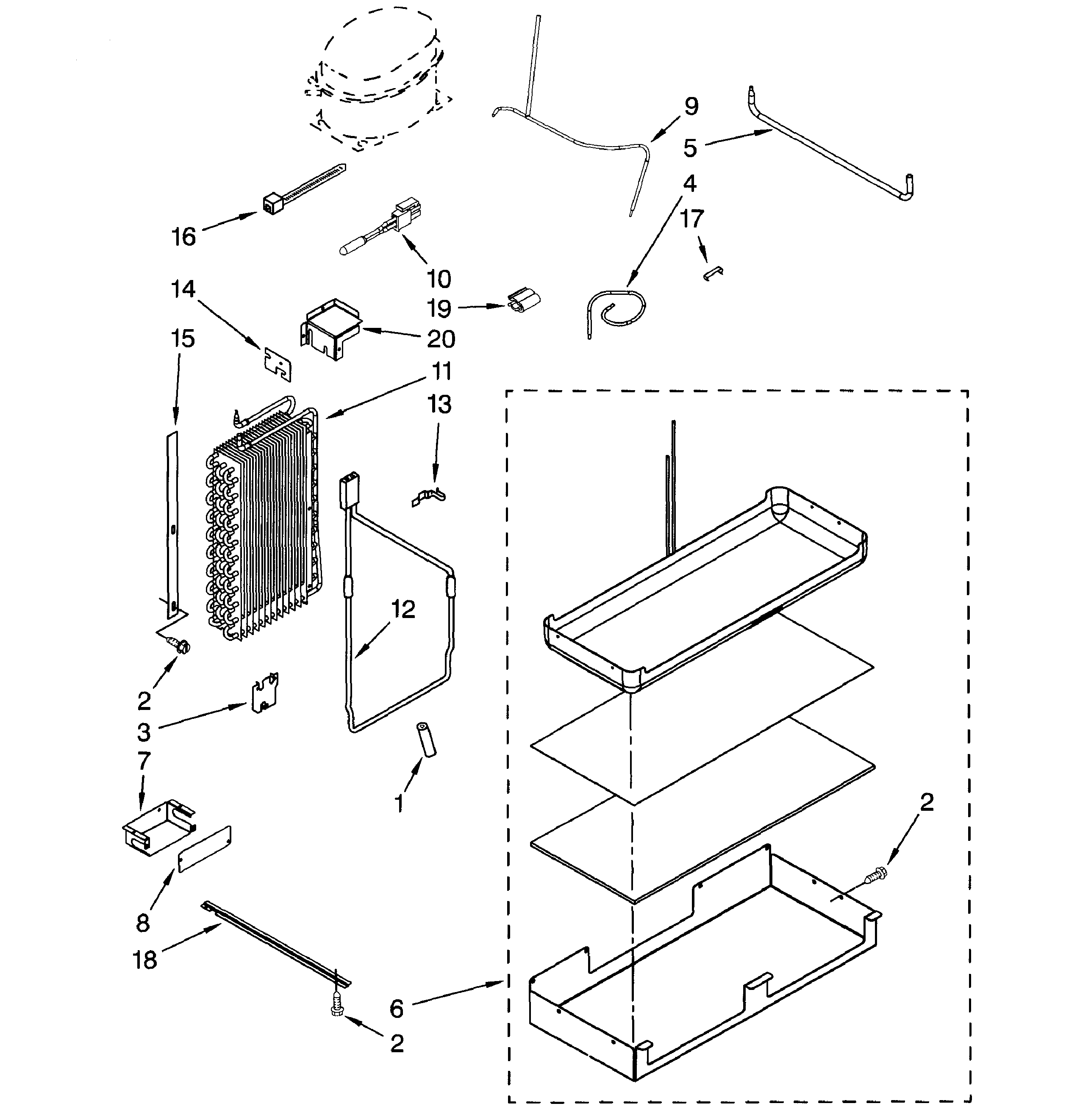 Dacor EF42DBSS lower unit diagram