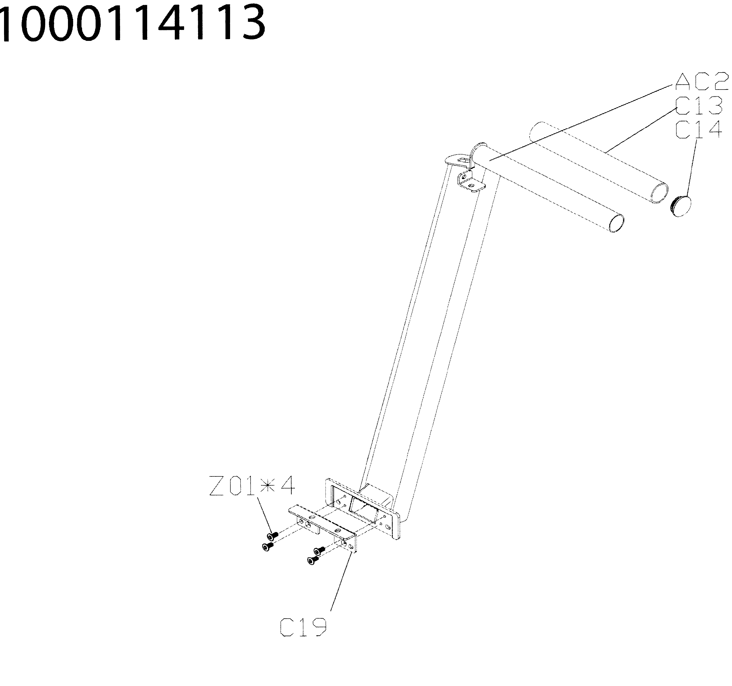 Horizon T101-2011 mast right diagram