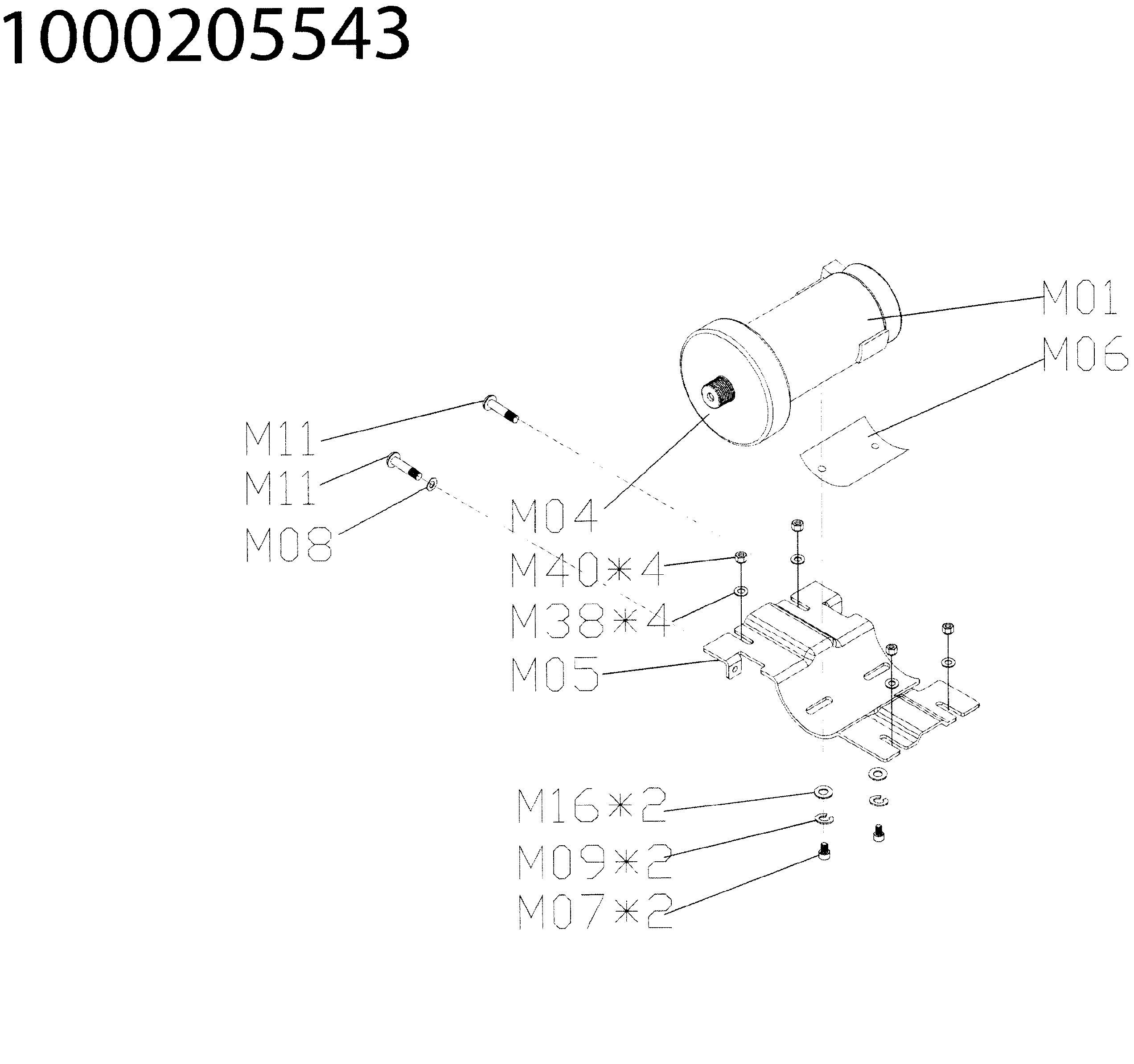 Horizon T101-2011 motor drive diagram