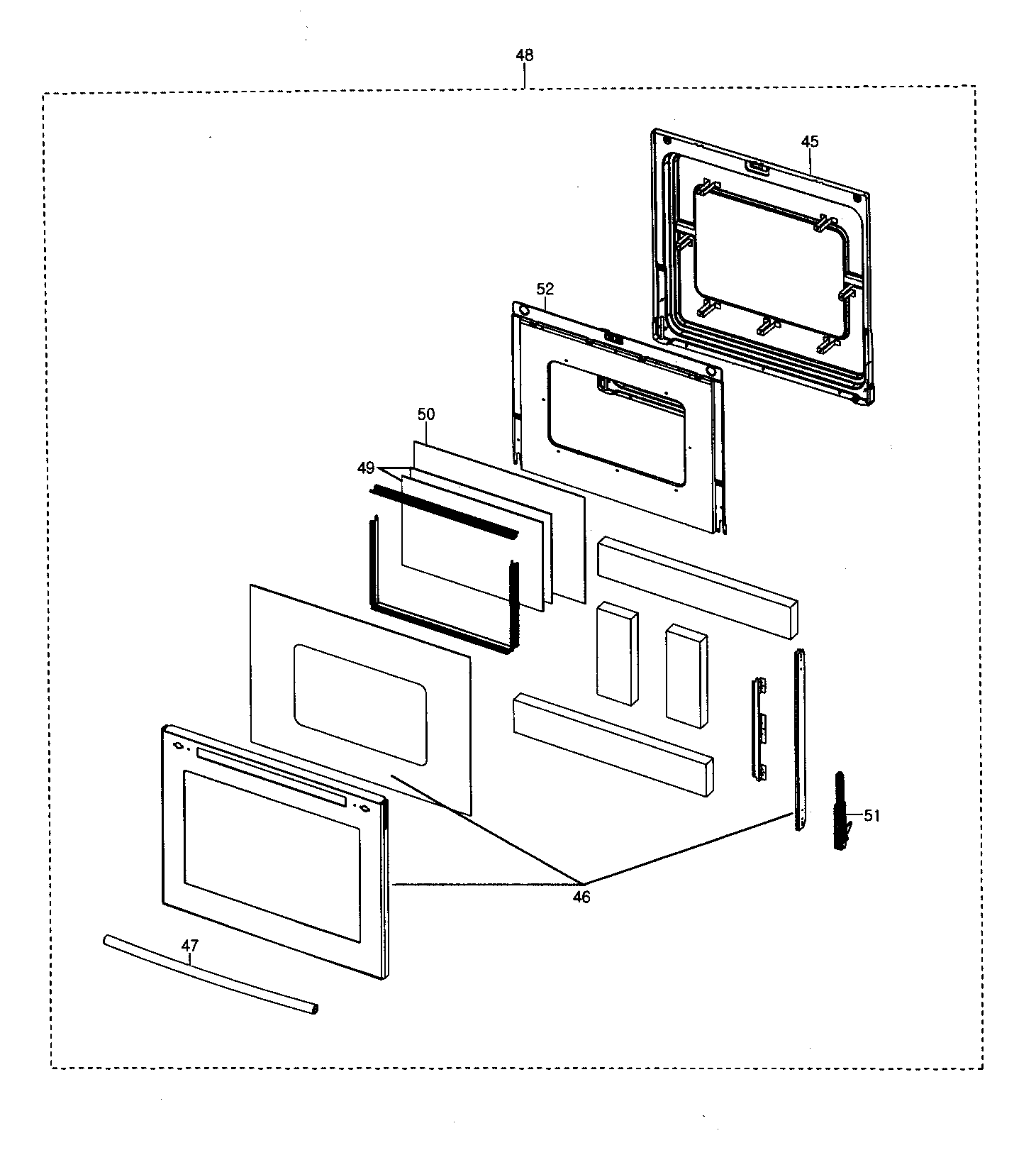 Samsung FE710DRS/XAA-01 door assy diagram