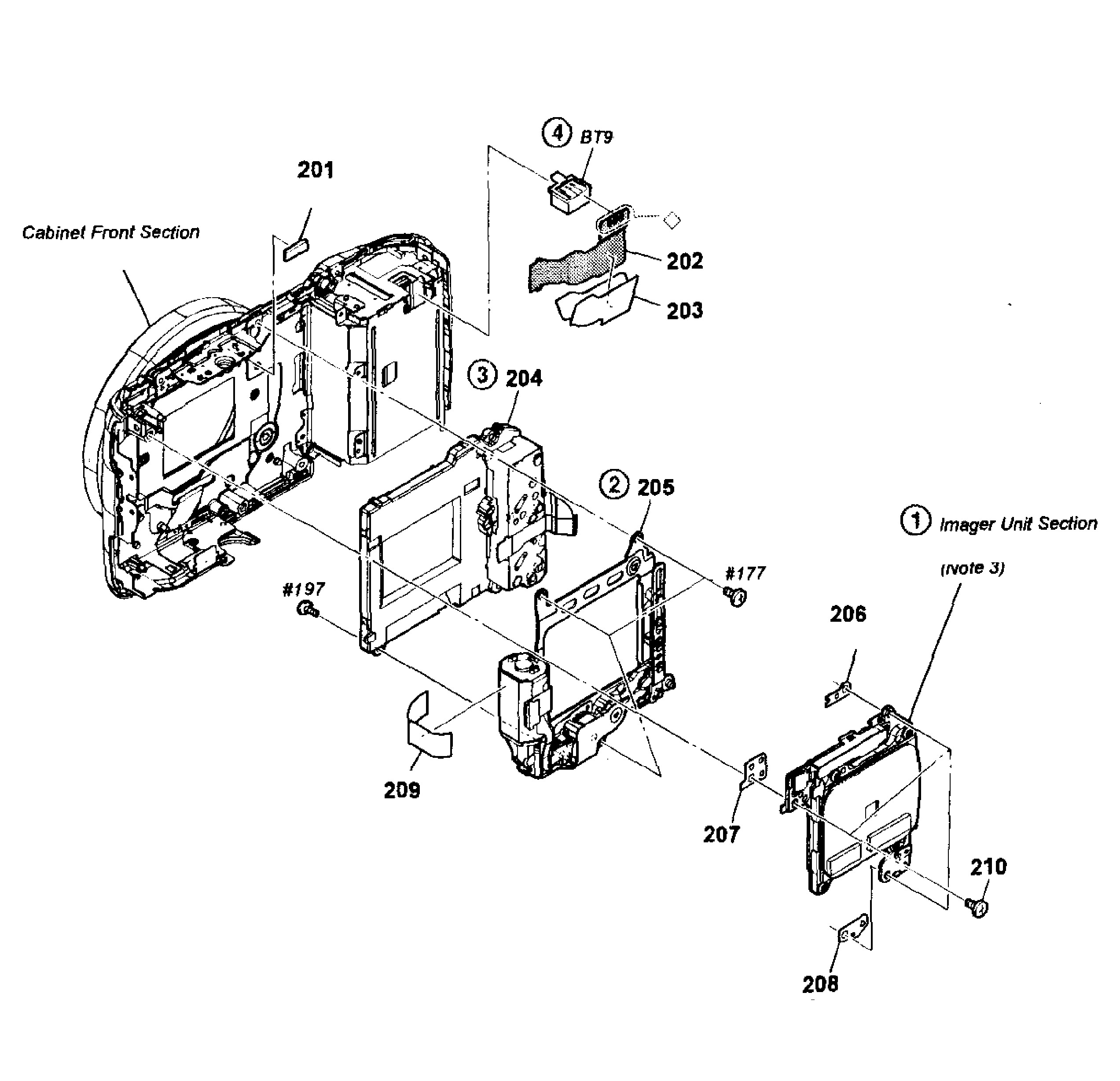 Sony NEX-C3K/P imager block diagram