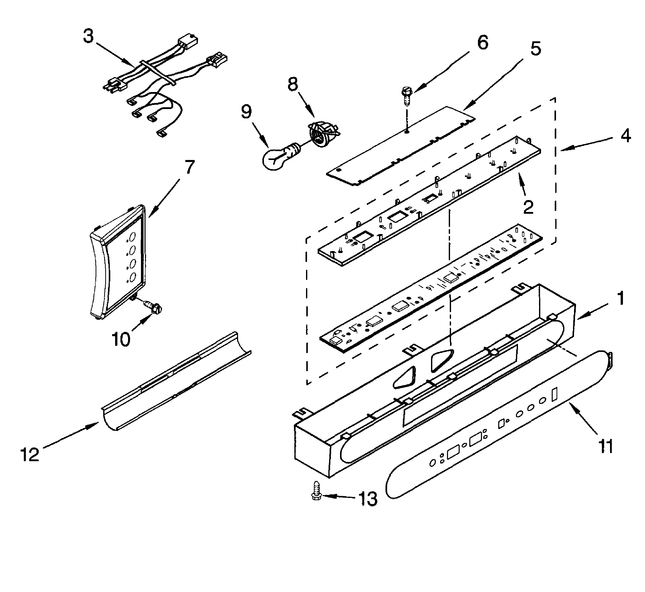 Dacor EF42NBSS control panel diagram