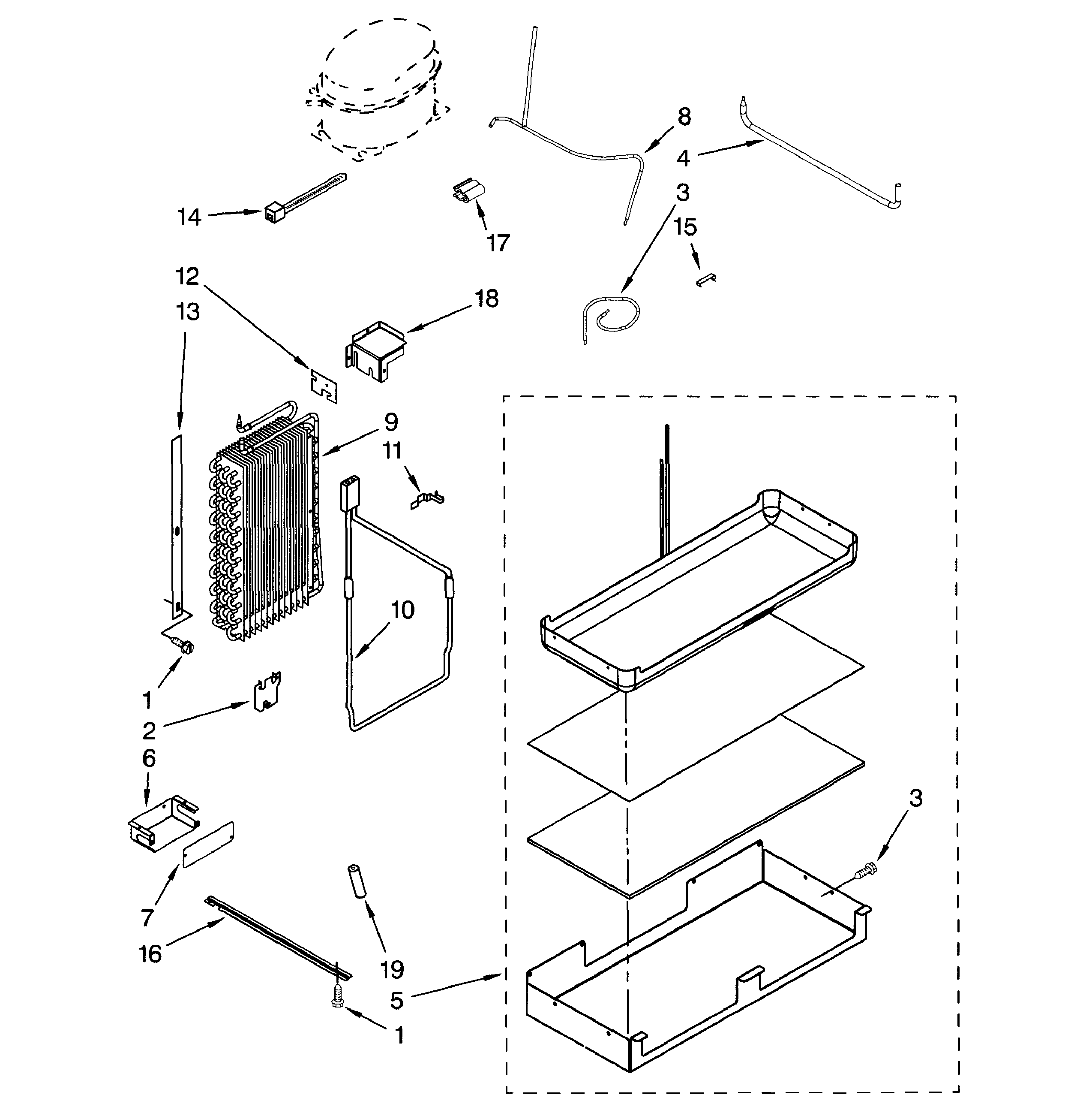 Dacor EF42NBSS evaporator diagram