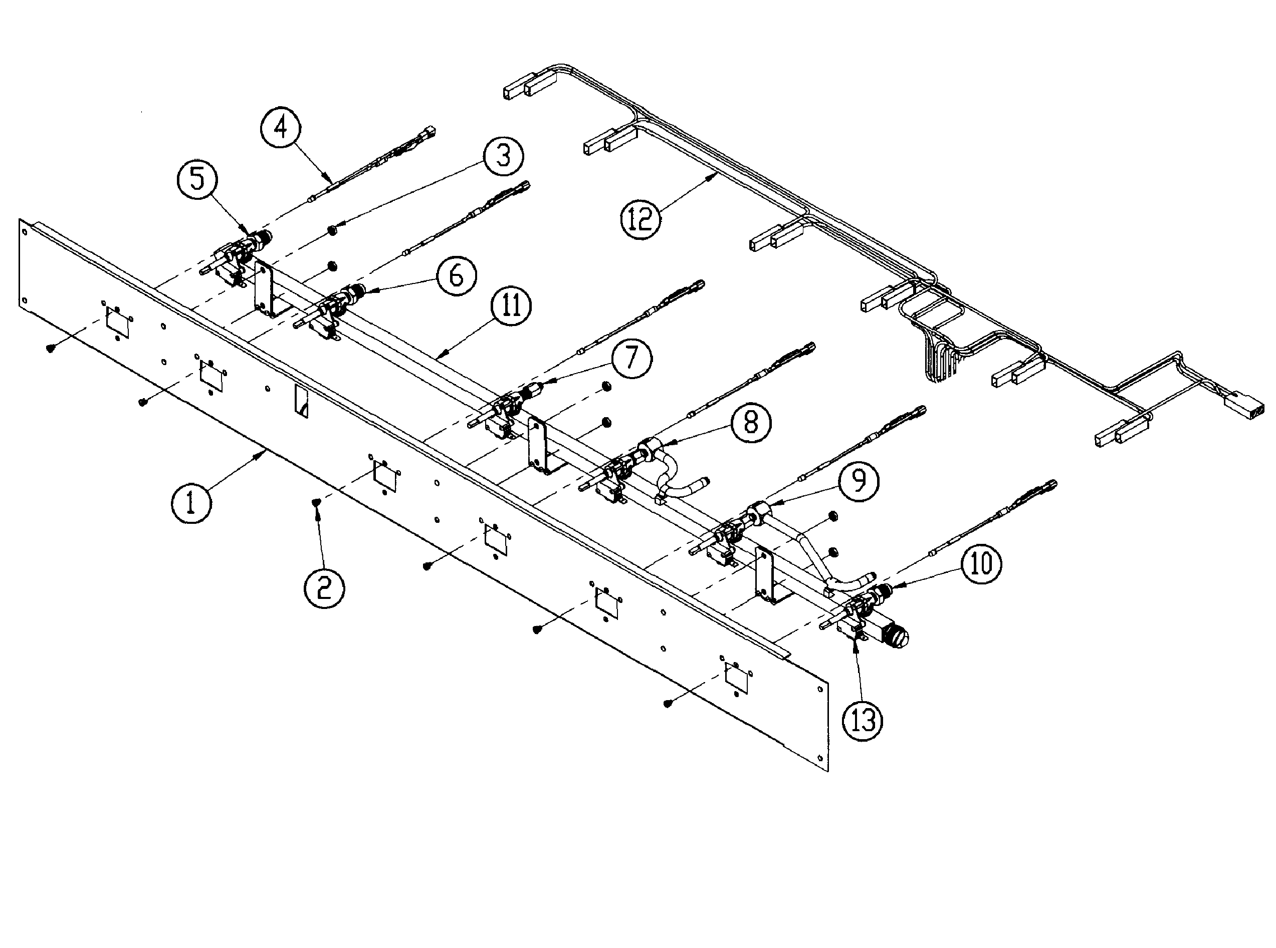 Dacor OB52NG manifold diagram
