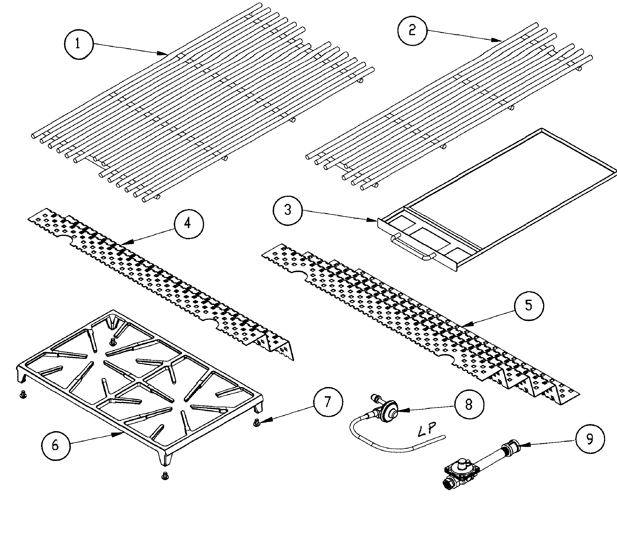 Dacor OB52NG accessories diagram