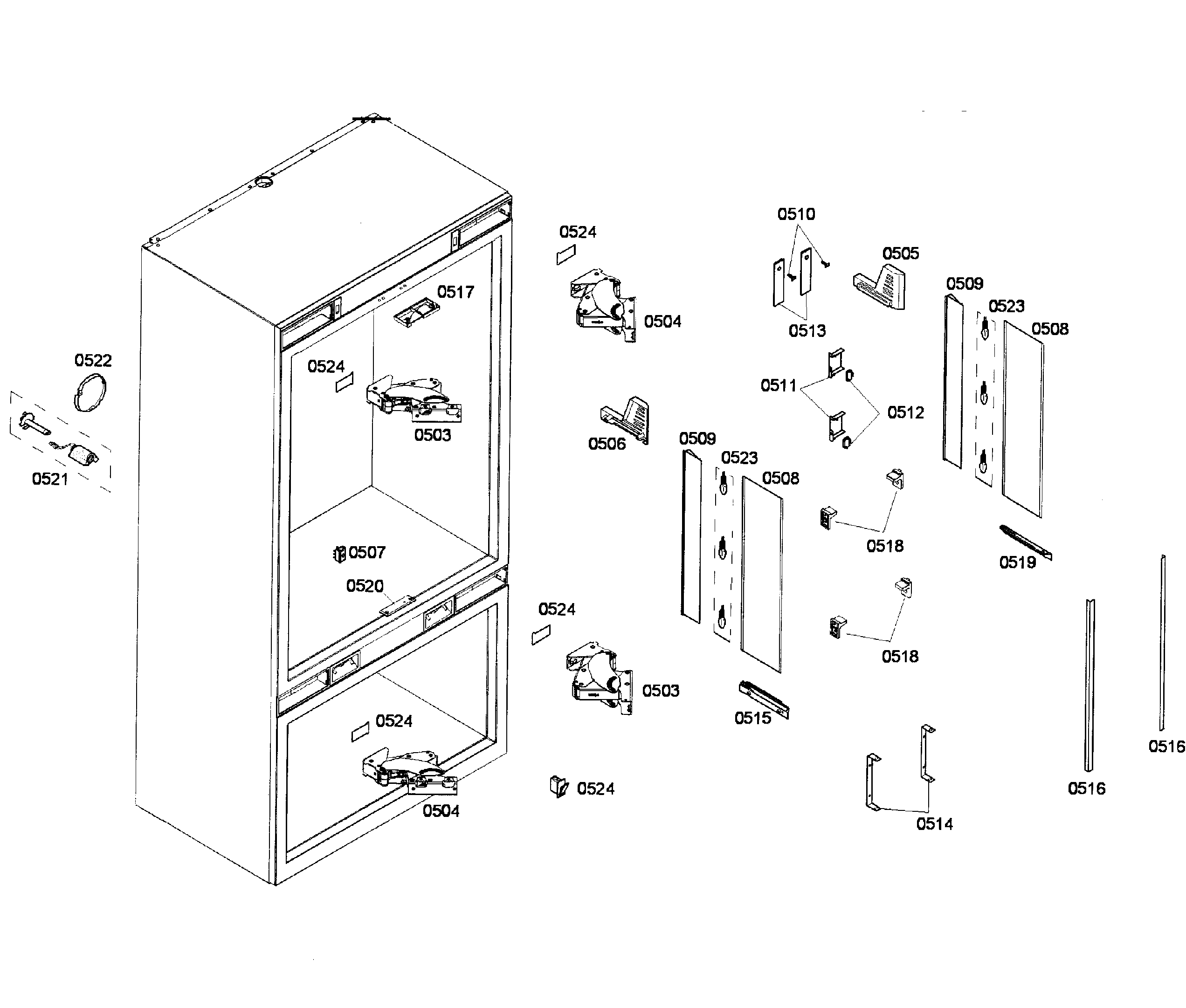Thermador T36IT71FN/01 cabinet diagram