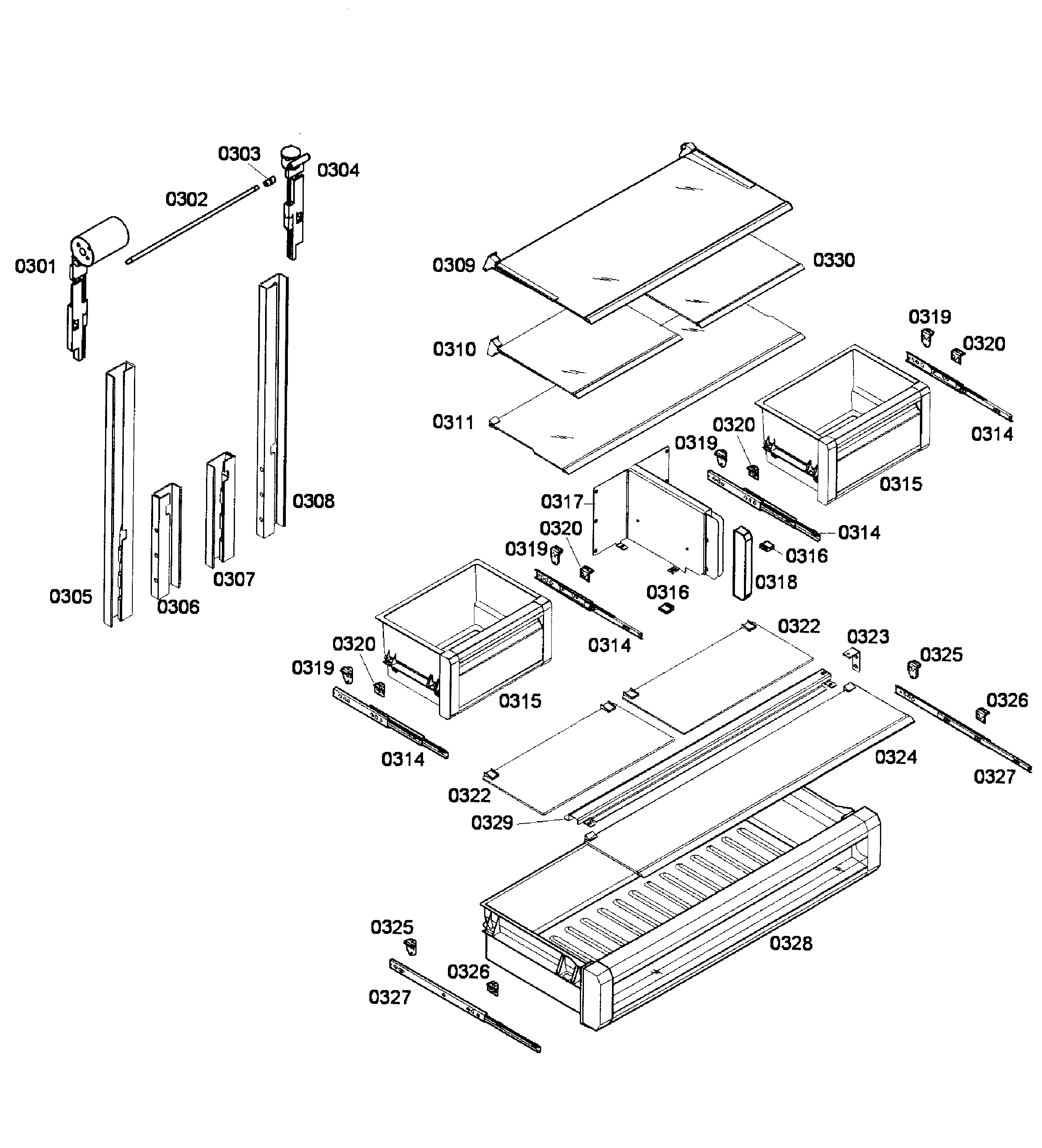 Thermador T36IT71FN/02 refrigerator 2 diagram