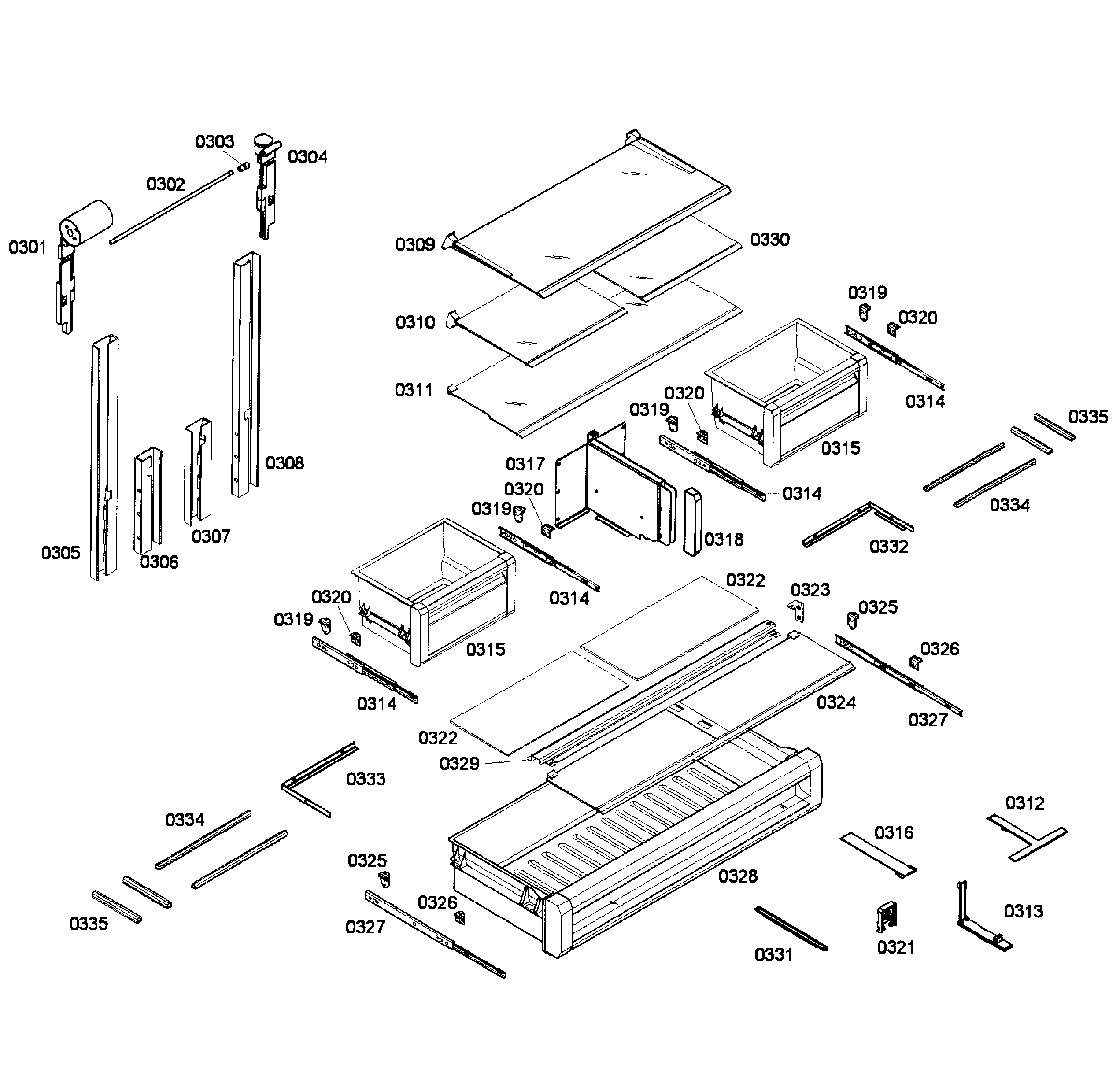 Thermador T36IT71FN/26 refrigerator 2 diagram