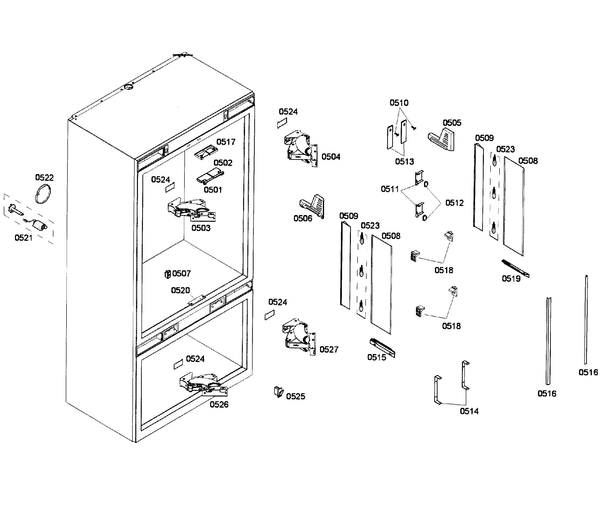 Thermador T36IT71FN/26 cabinet diagram
