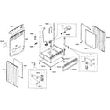 Bosch HGS7282UC/05 cabinet assy diagram