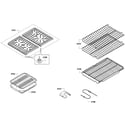 Bosch HGS7282UC/05 grates/shelfs diagram