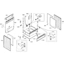 Bosch HGS7282UC/08 cabinet assy diagram