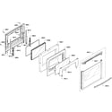 Bosch HGS7282UC/08 door assy diagram
