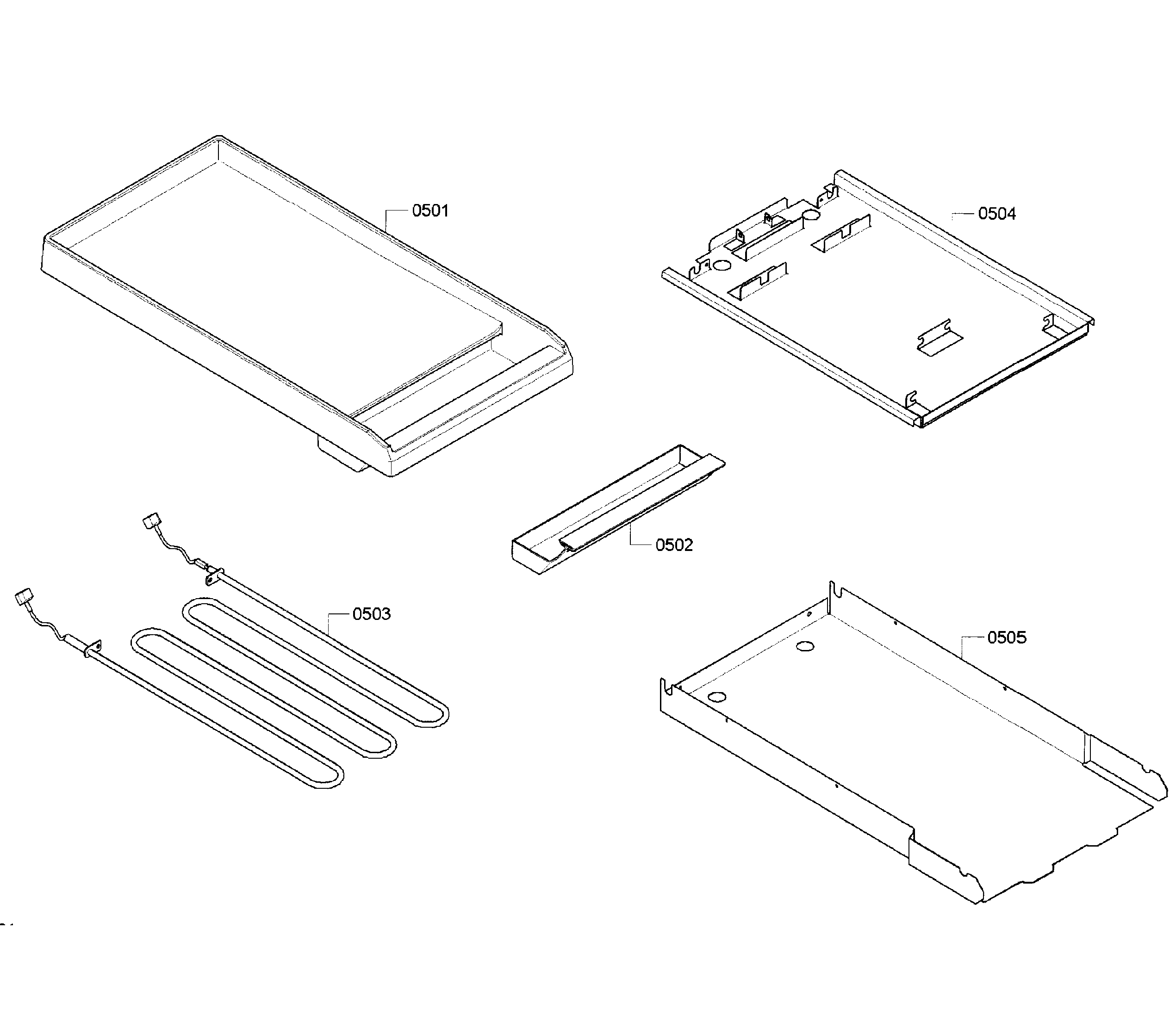 Thermador PCG486GD/04 gride plate diagram