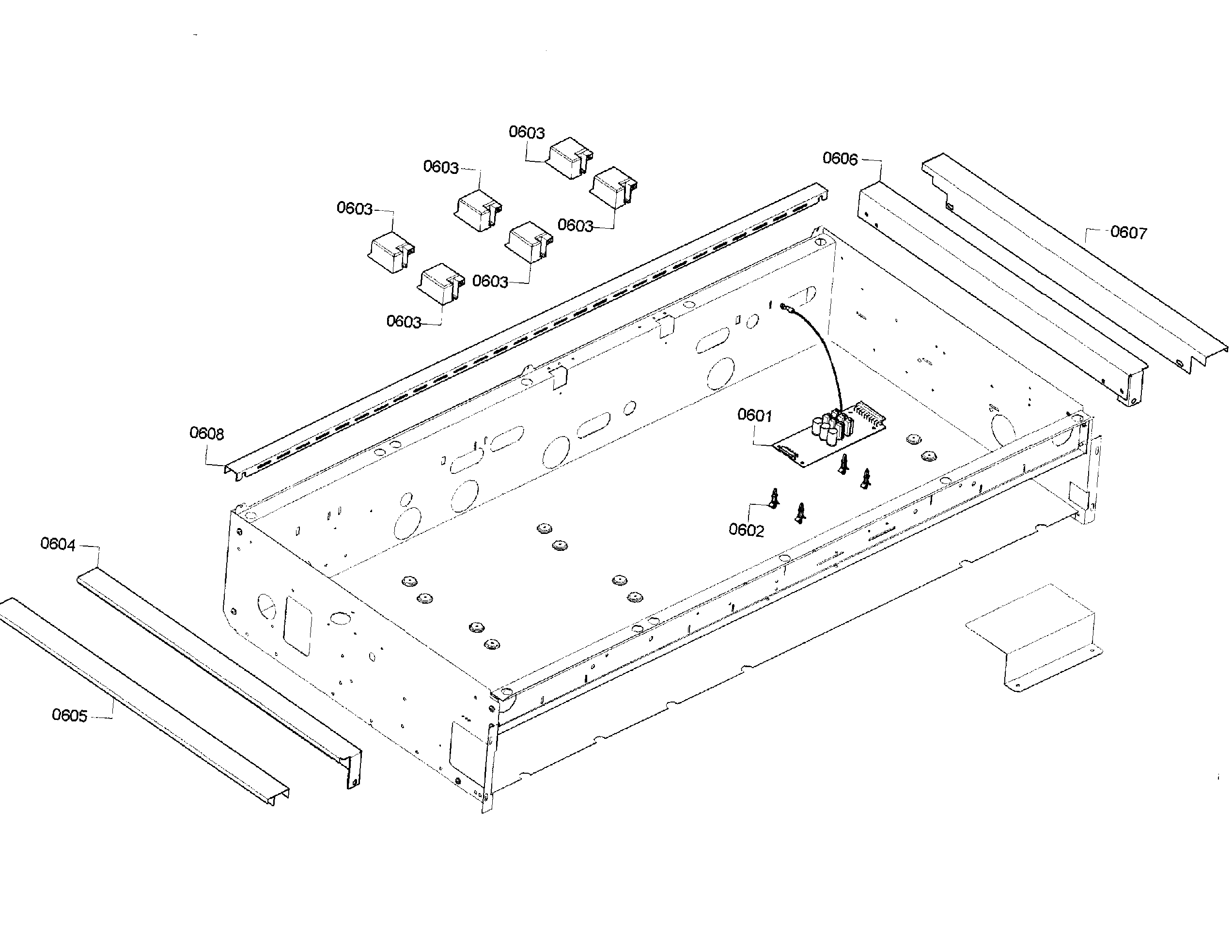 Thermador PCG486GD/05 cabinet diagram