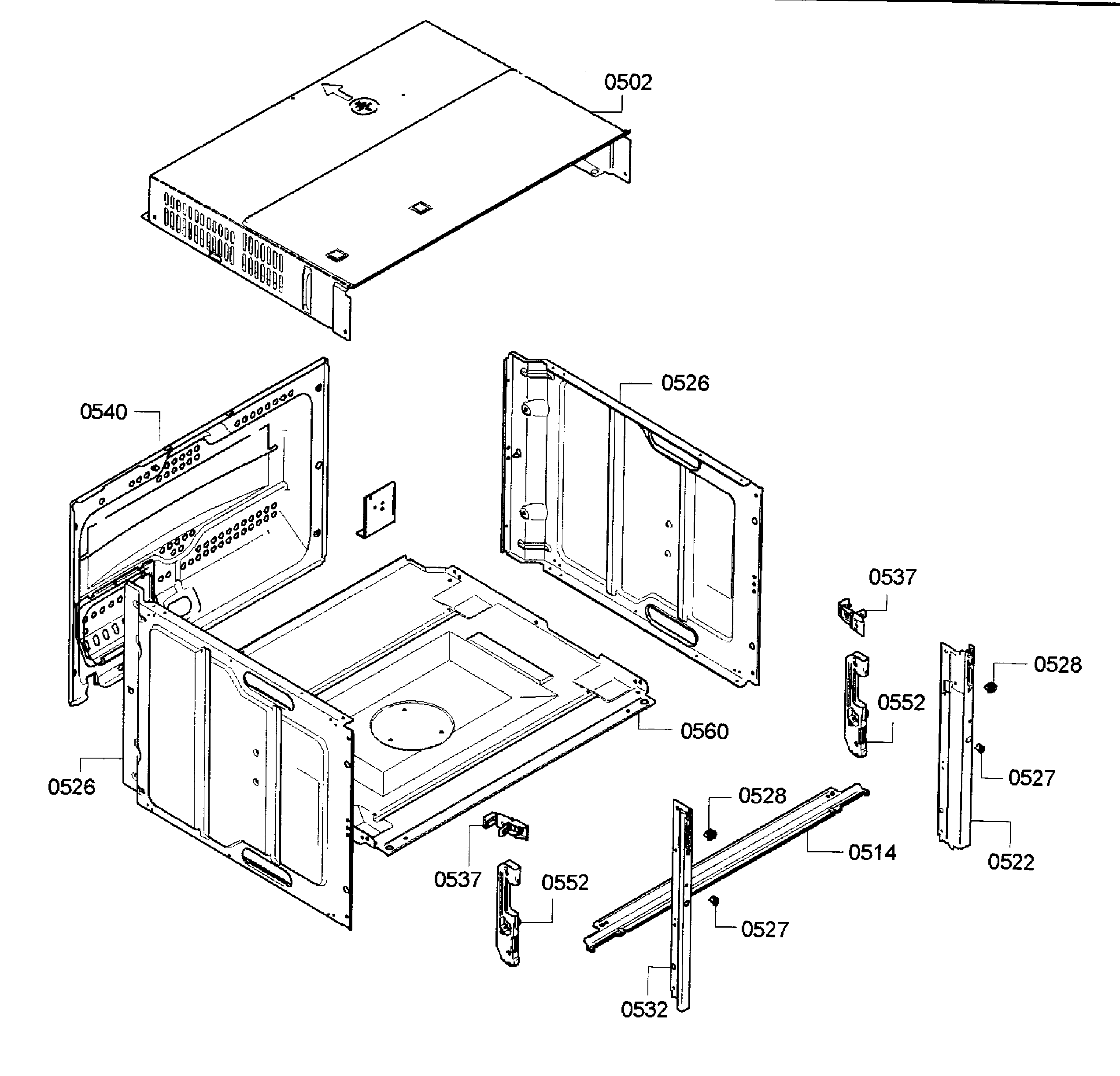Thermador MES301HS/01 cabinet diagram