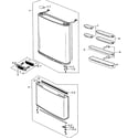 Samsung RB215LABP/XAA-00 doors assy diagram