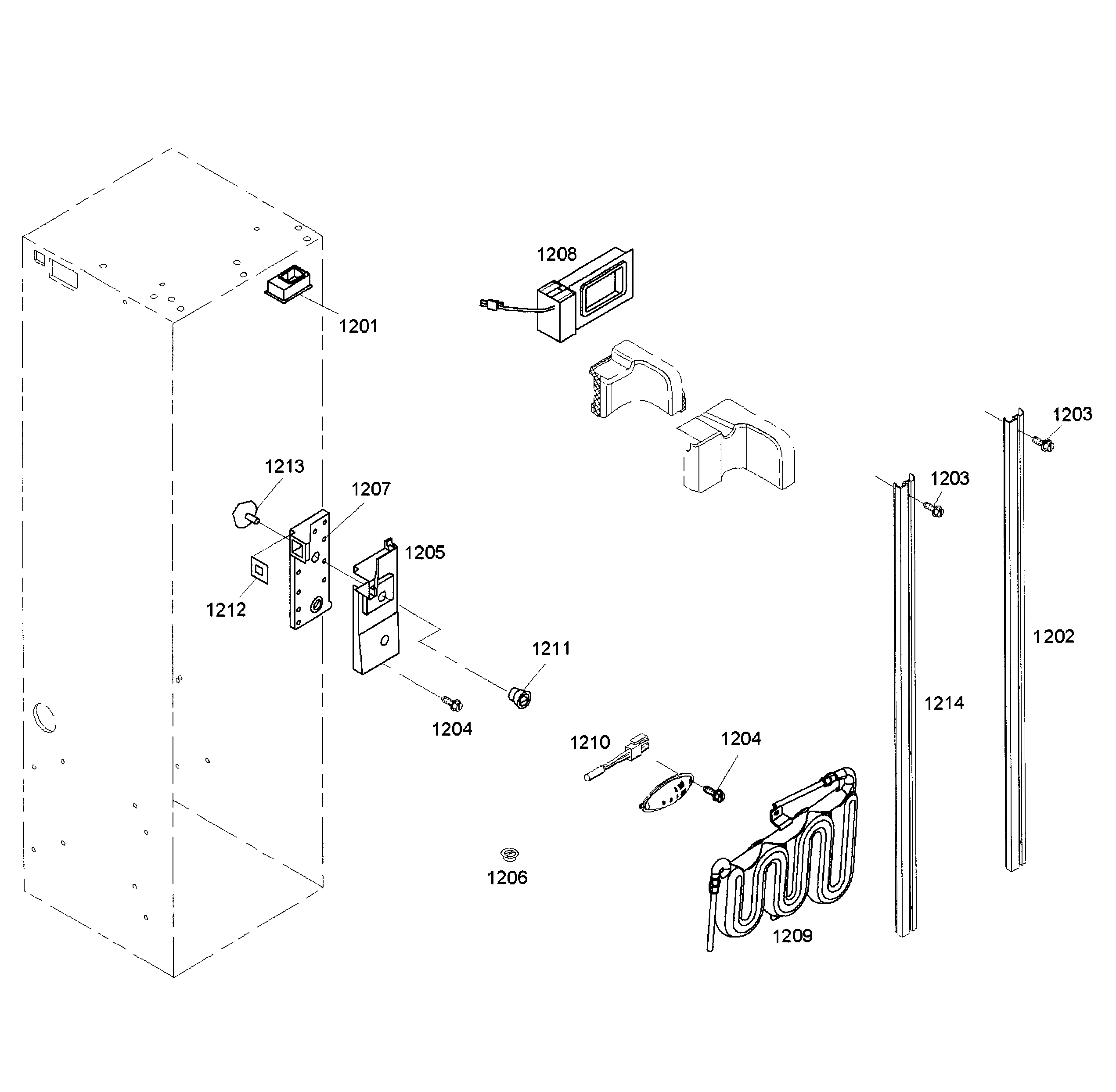Thermador KBUDT4255E/04 cabinet 2 diagram
